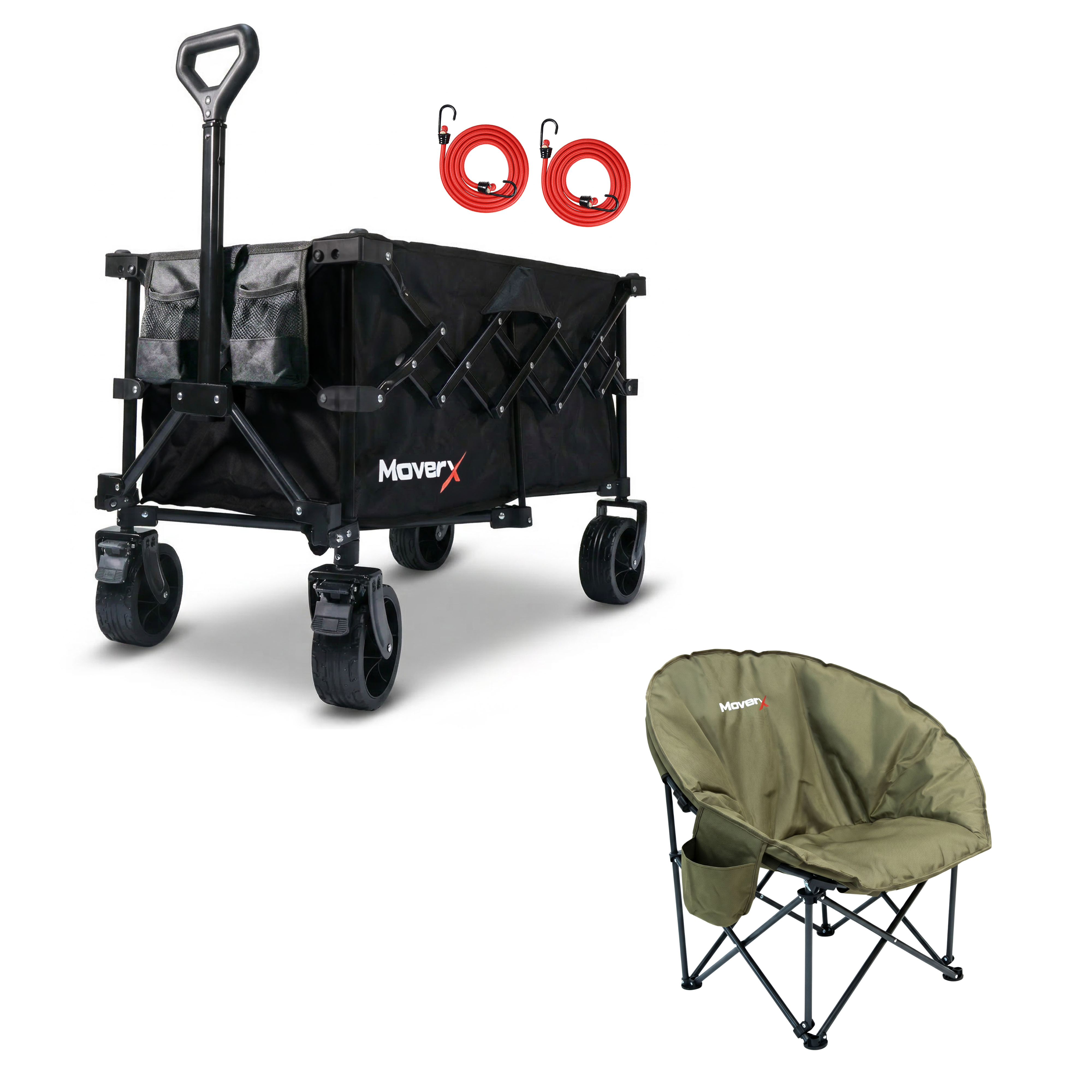 120L Trolley & Khaki Moon Camping Chair Bundle