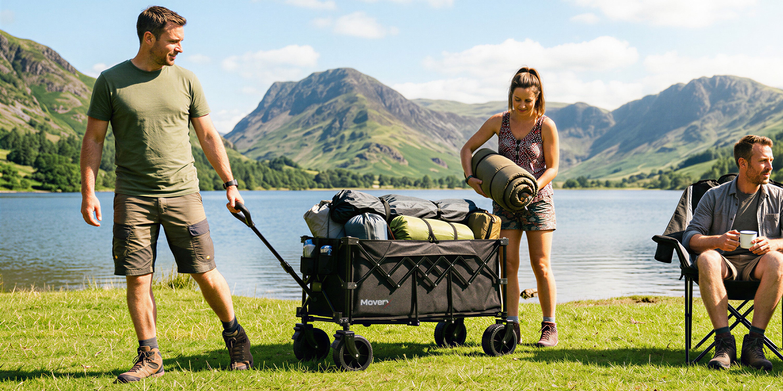 300L Trolley & 2 Moon Camping Chairs Bundle