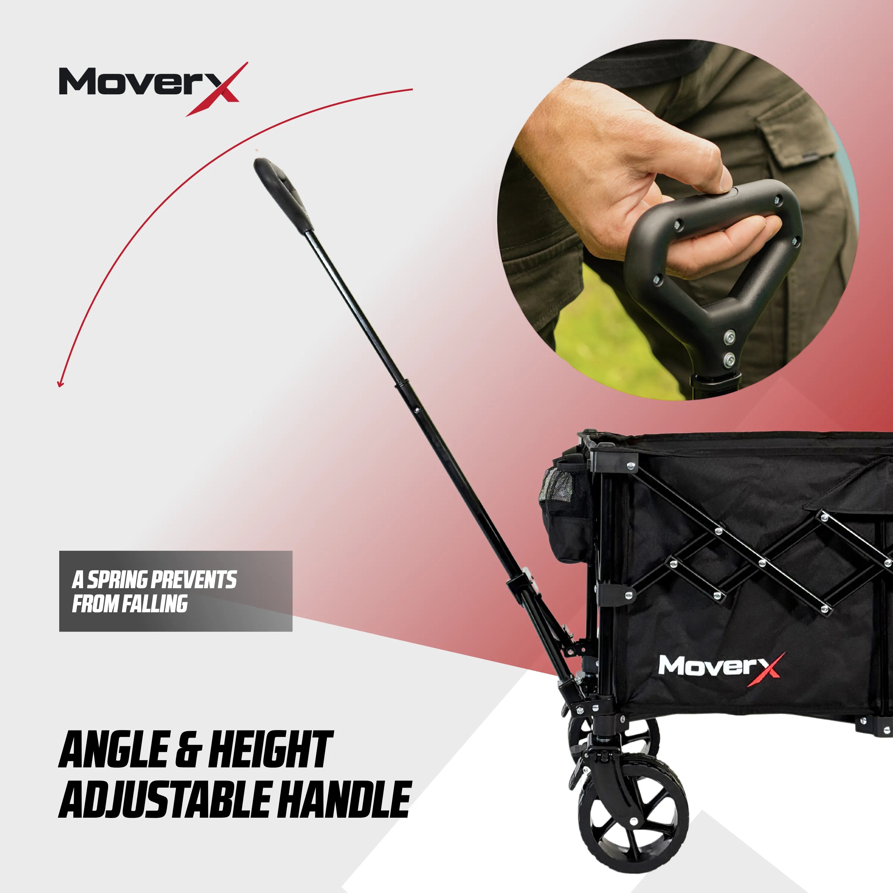 MoverX 120L Folding Camping Trolley Festival Wagon