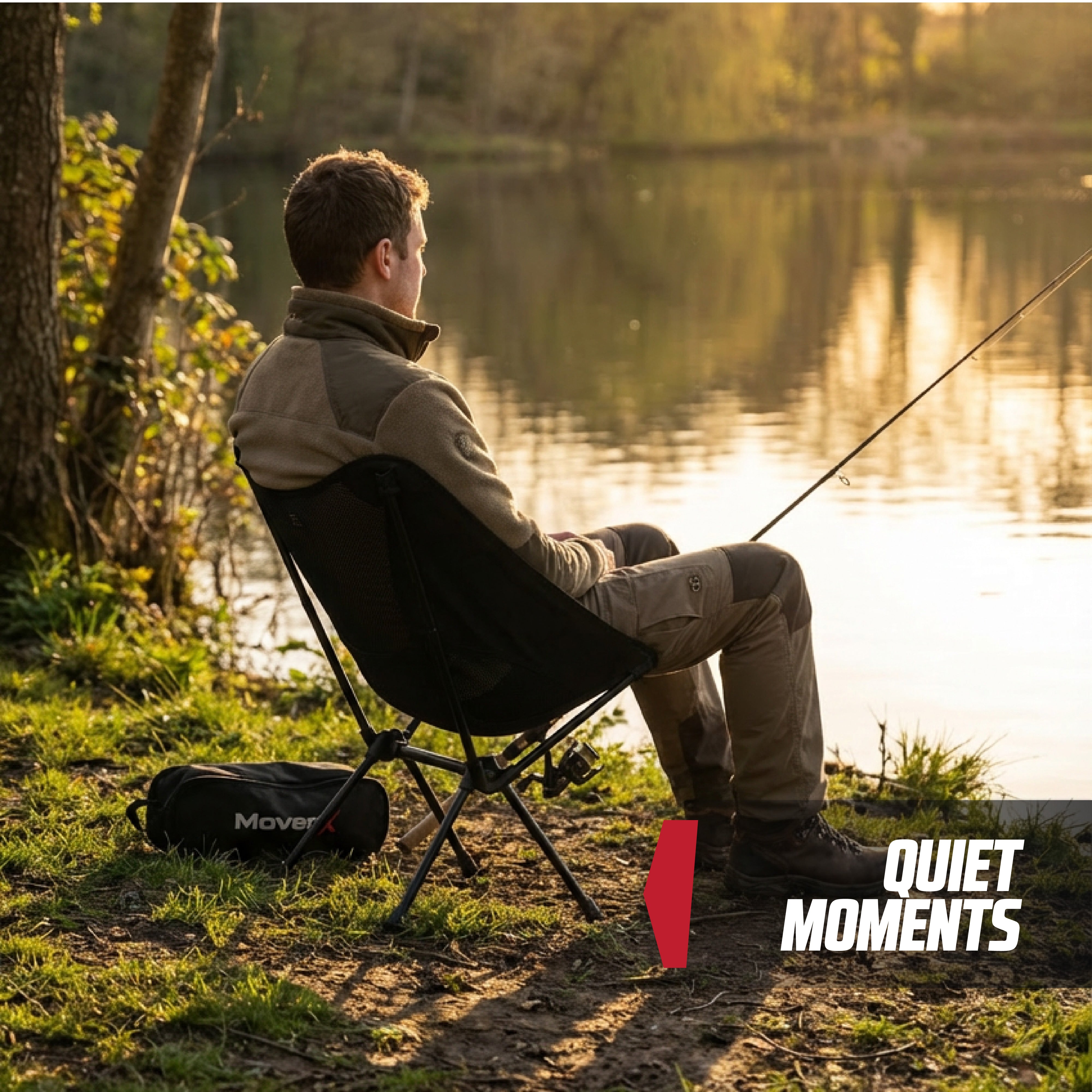 MoverX Ultra Lightweight Low Camping Chair