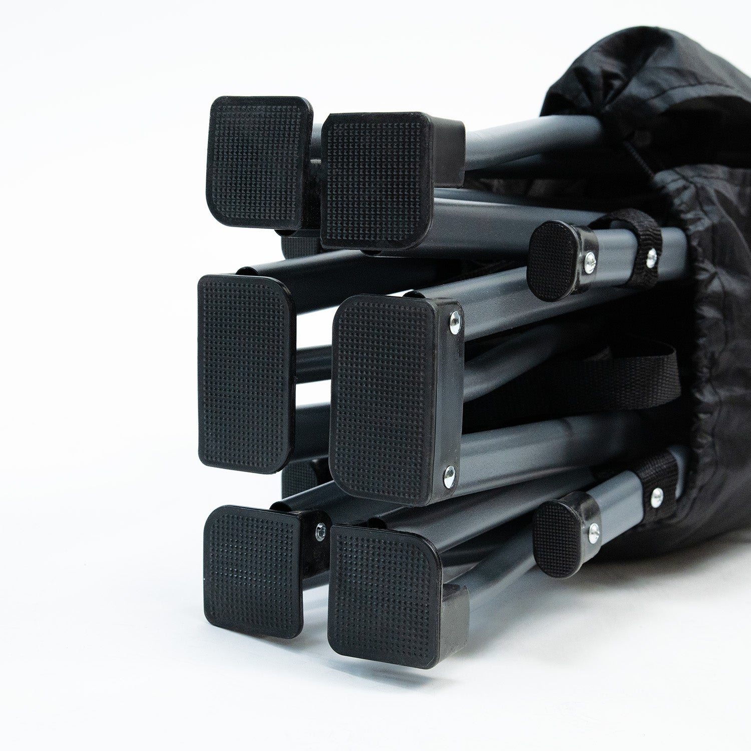 MoverX Folding Camping Bed with Mattress, Black