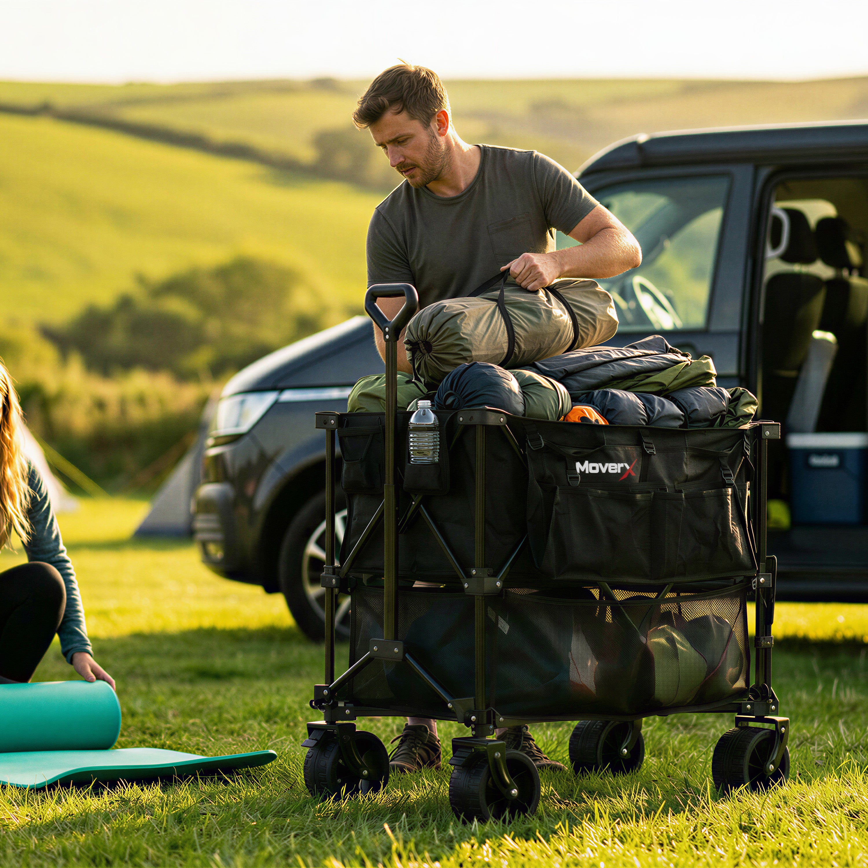 MoverX 350L/200kg Double Decker Trolley
