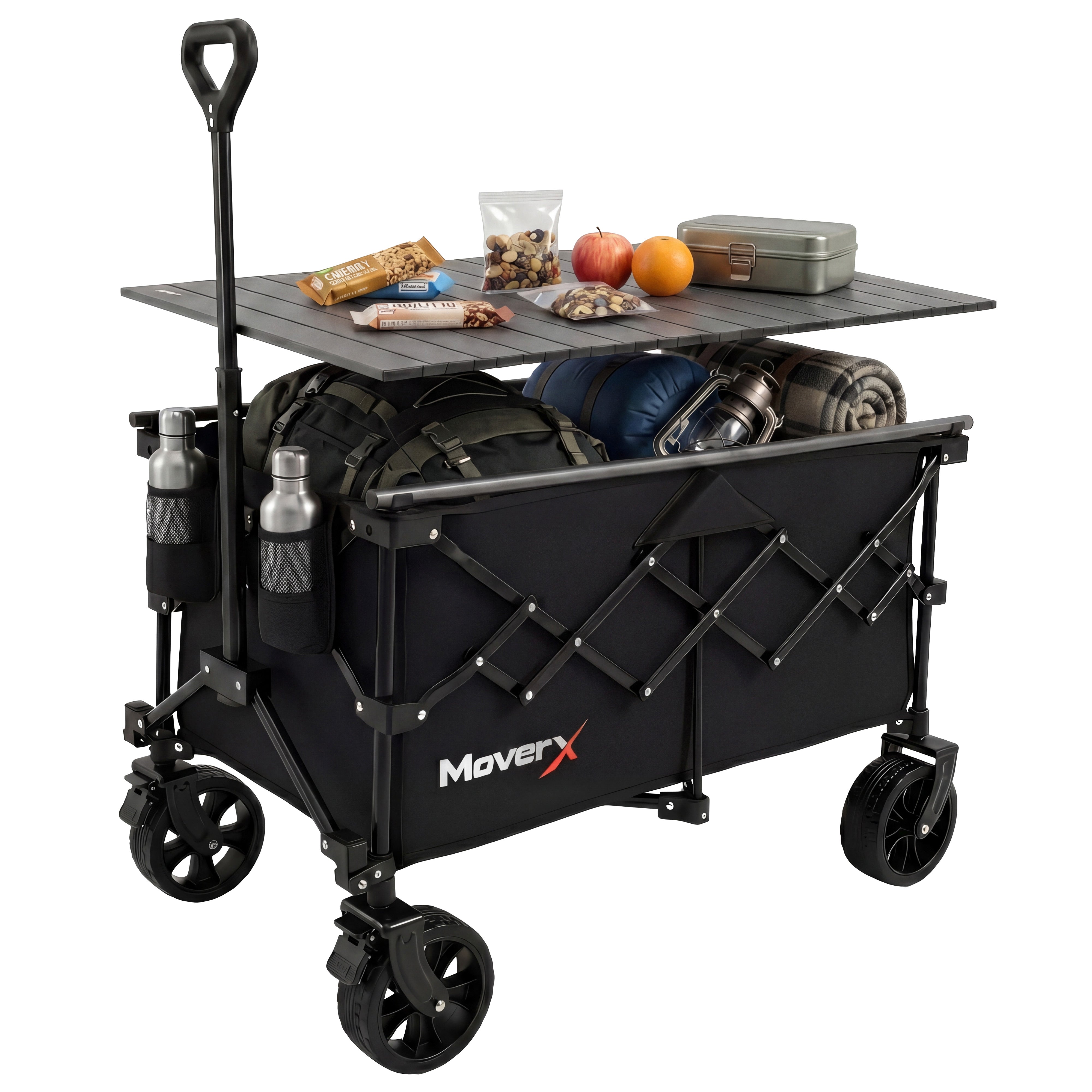 MoverX 120L/150kg Camping Tabletop Trolley - Black