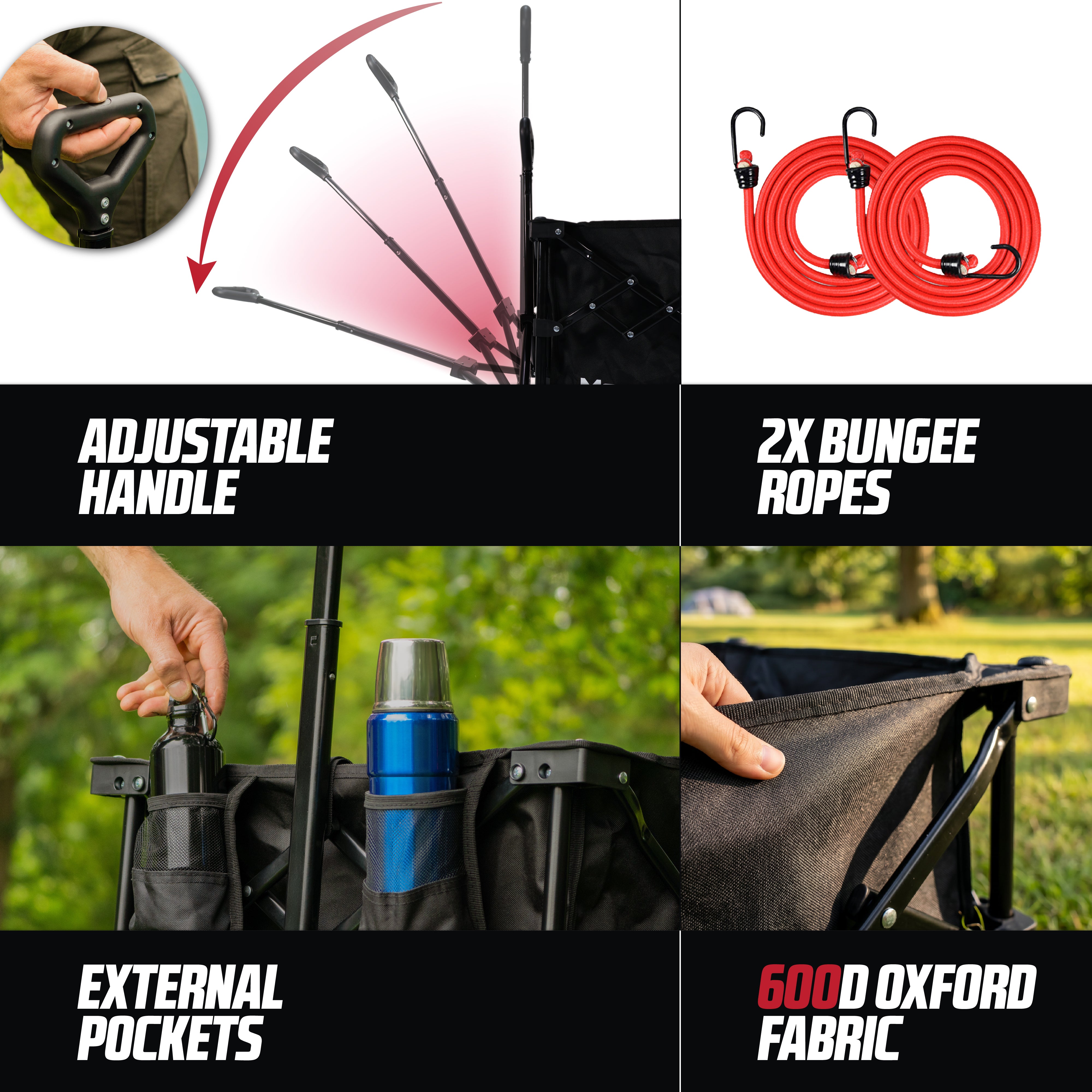 MoverX 200L/150kg Folding Camping Trolley