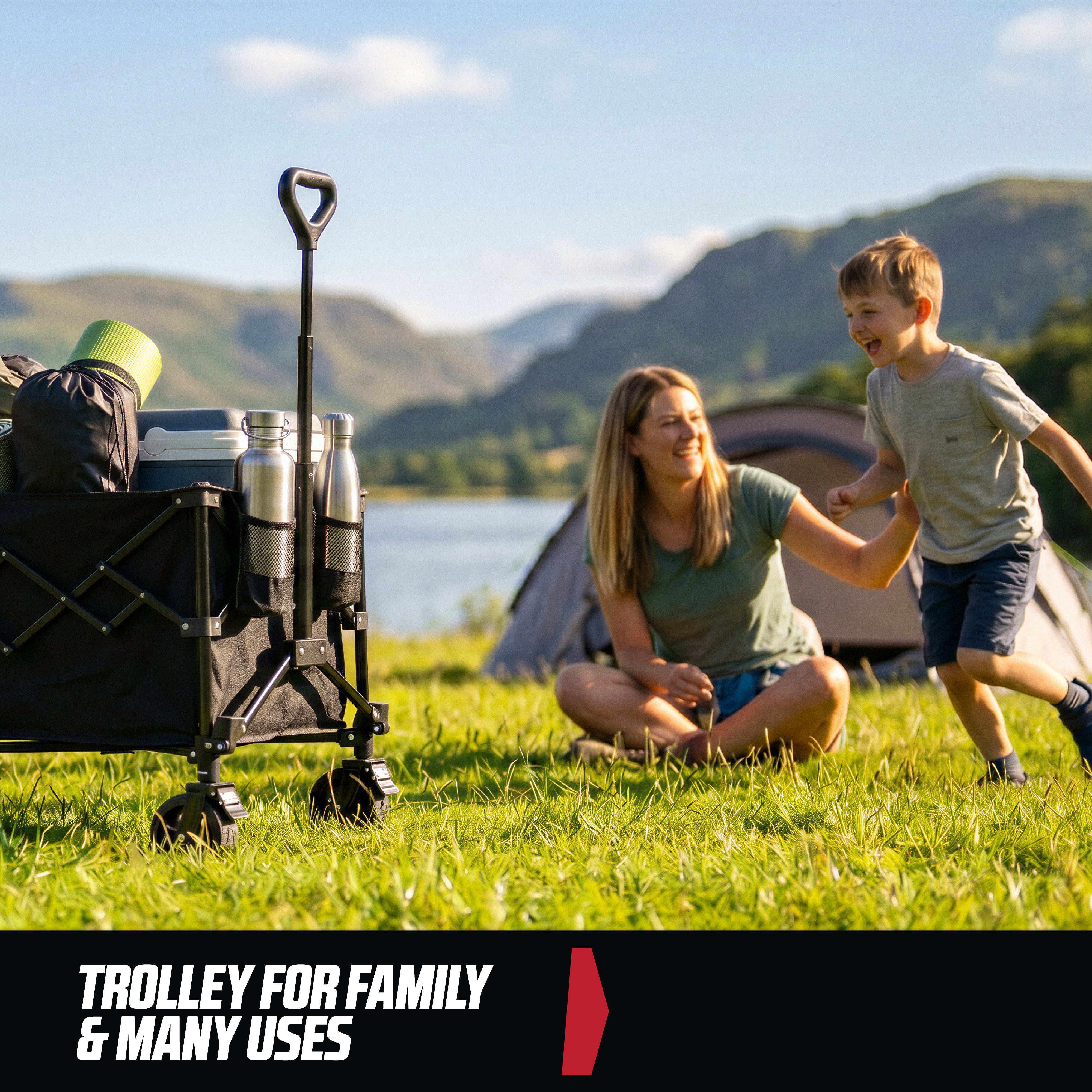 MoverX 220L/100kg Folding Camping Trolley