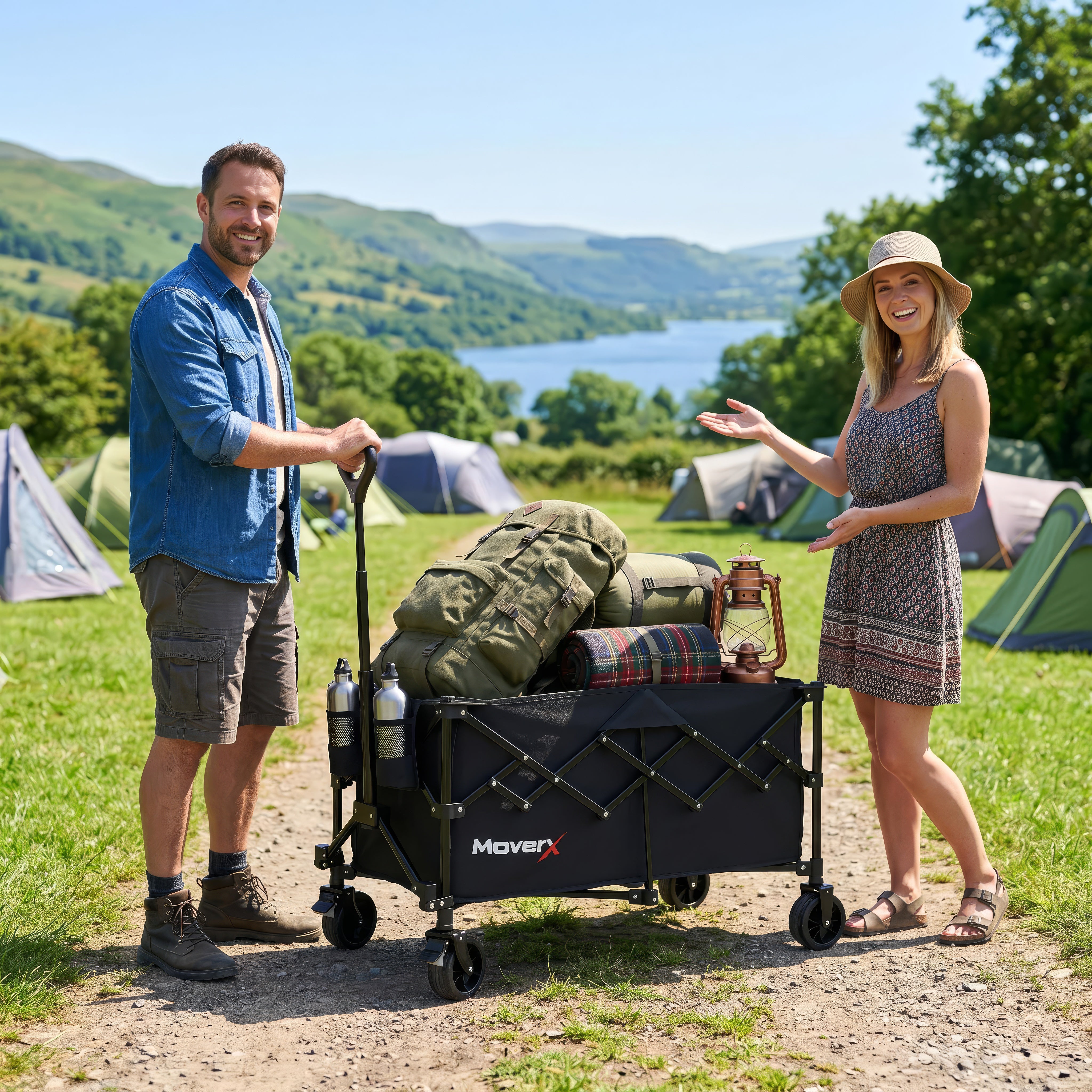 MoverX 220L Folding Camping Trolley