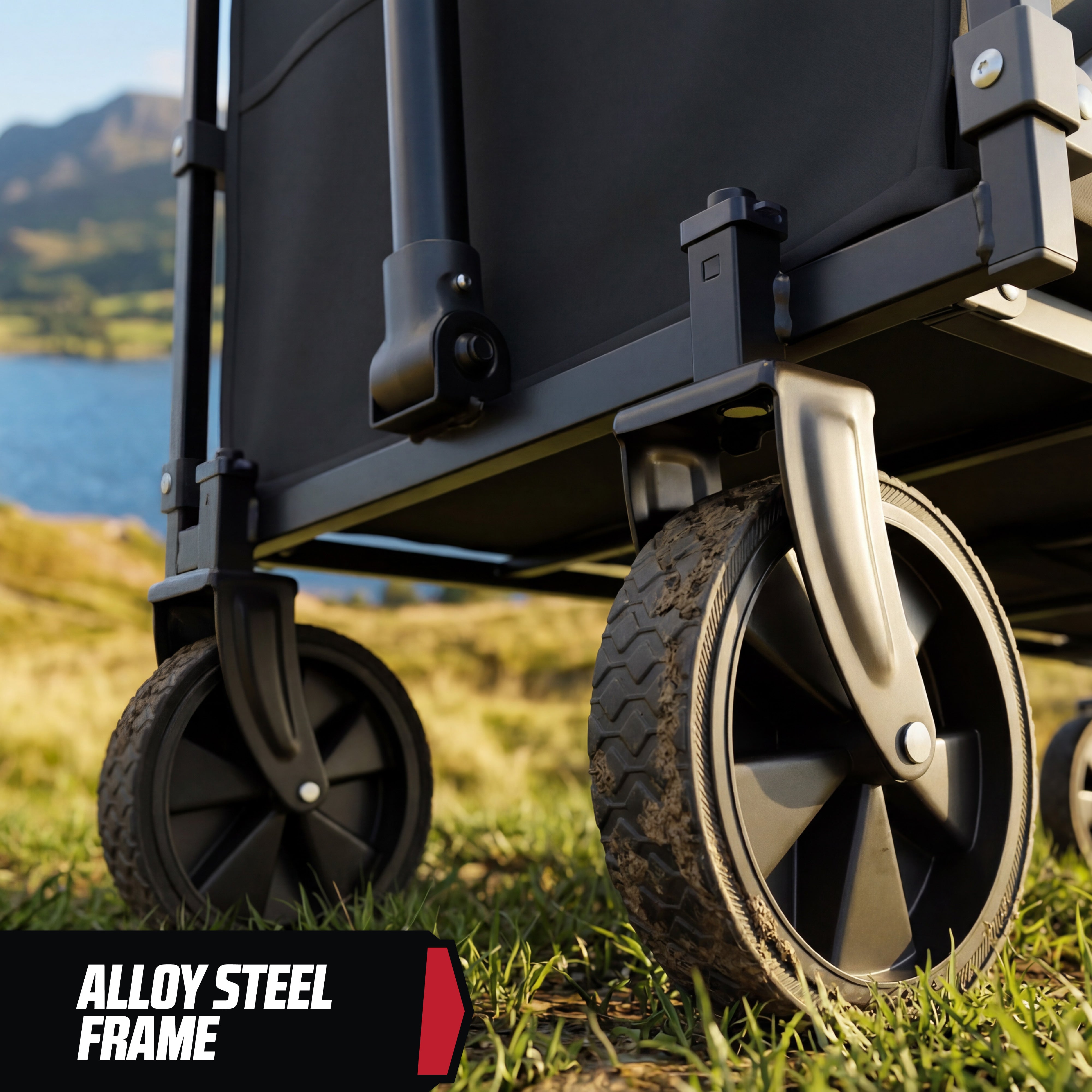 MoverX 150L Folding Camping Trolley Festival Wagon