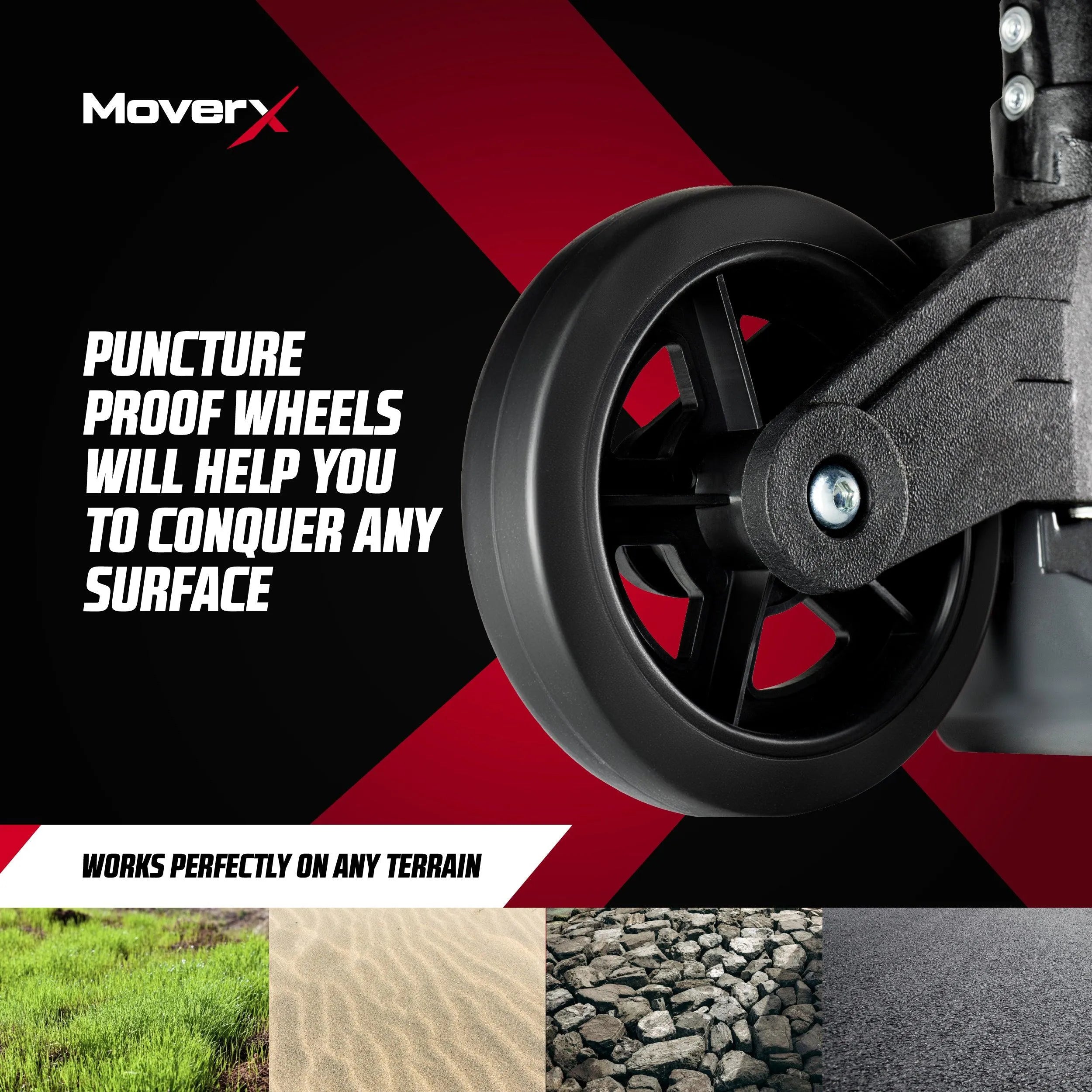 MoverX Aluminium Folding Hand Truck 80kg - MoverX