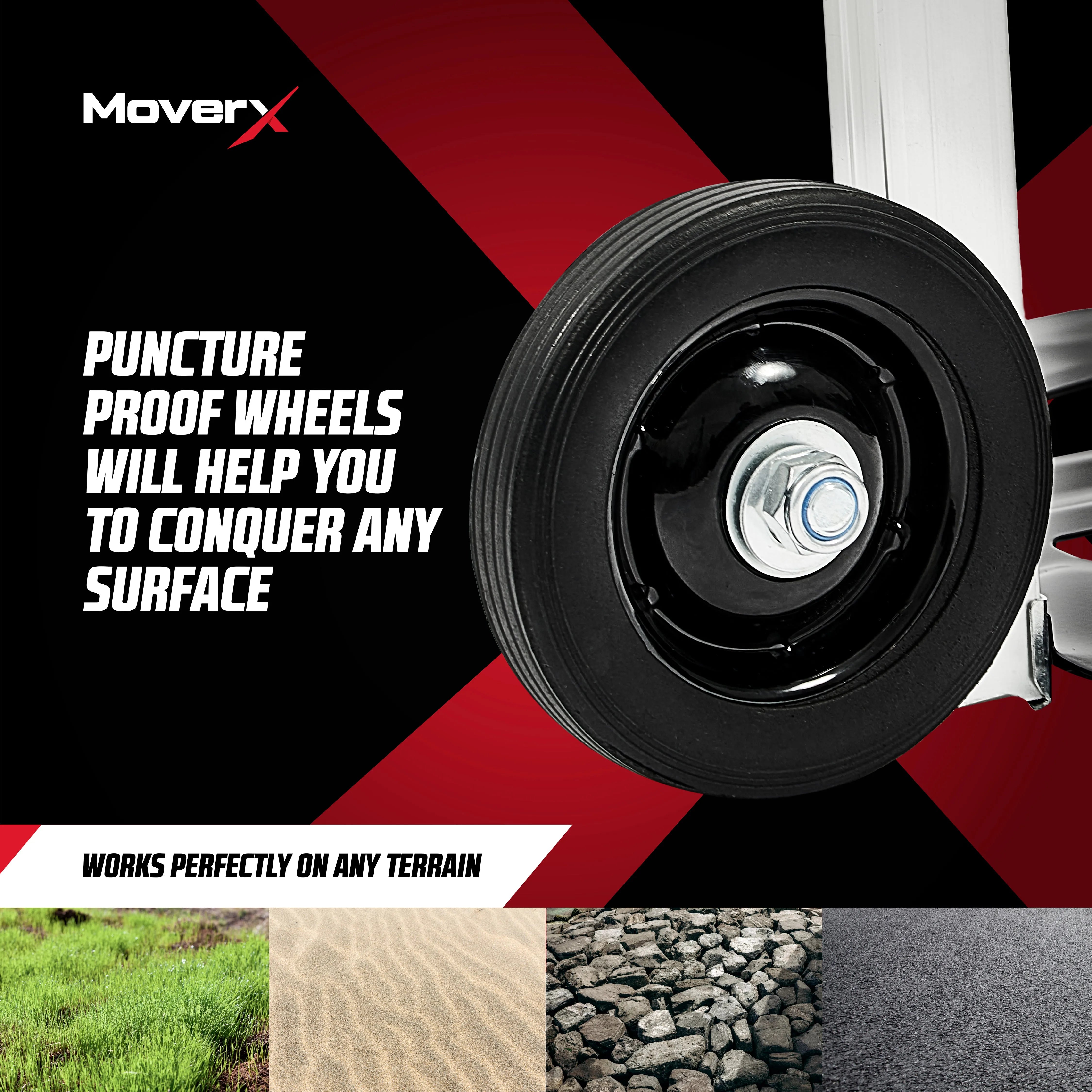 MoverX 90kg Sack Truck Folding Aluminium