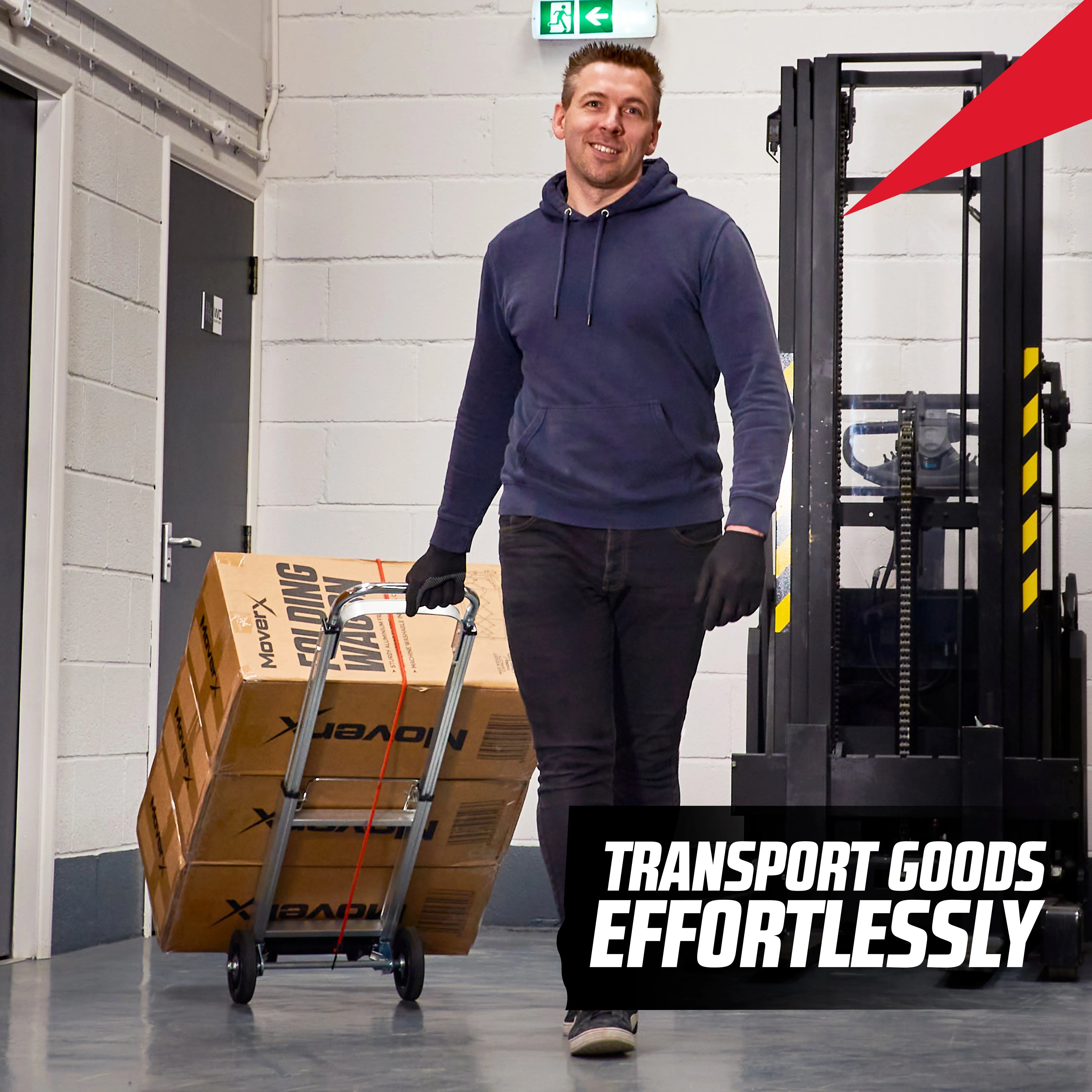 MoverX 90kg Sack Truck Folding Aluminium