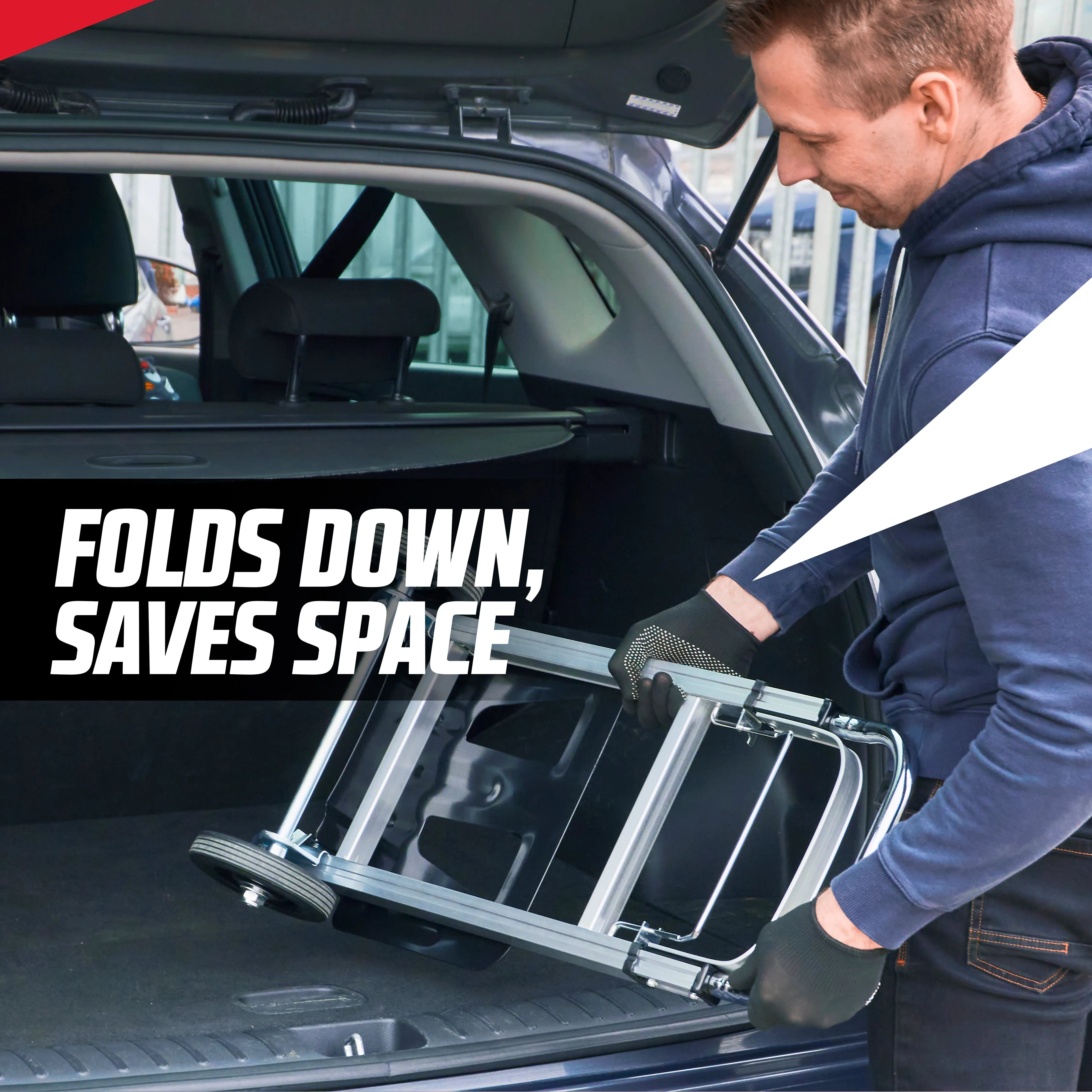 MoverX 90kg Sack Truck Folding Aluminium