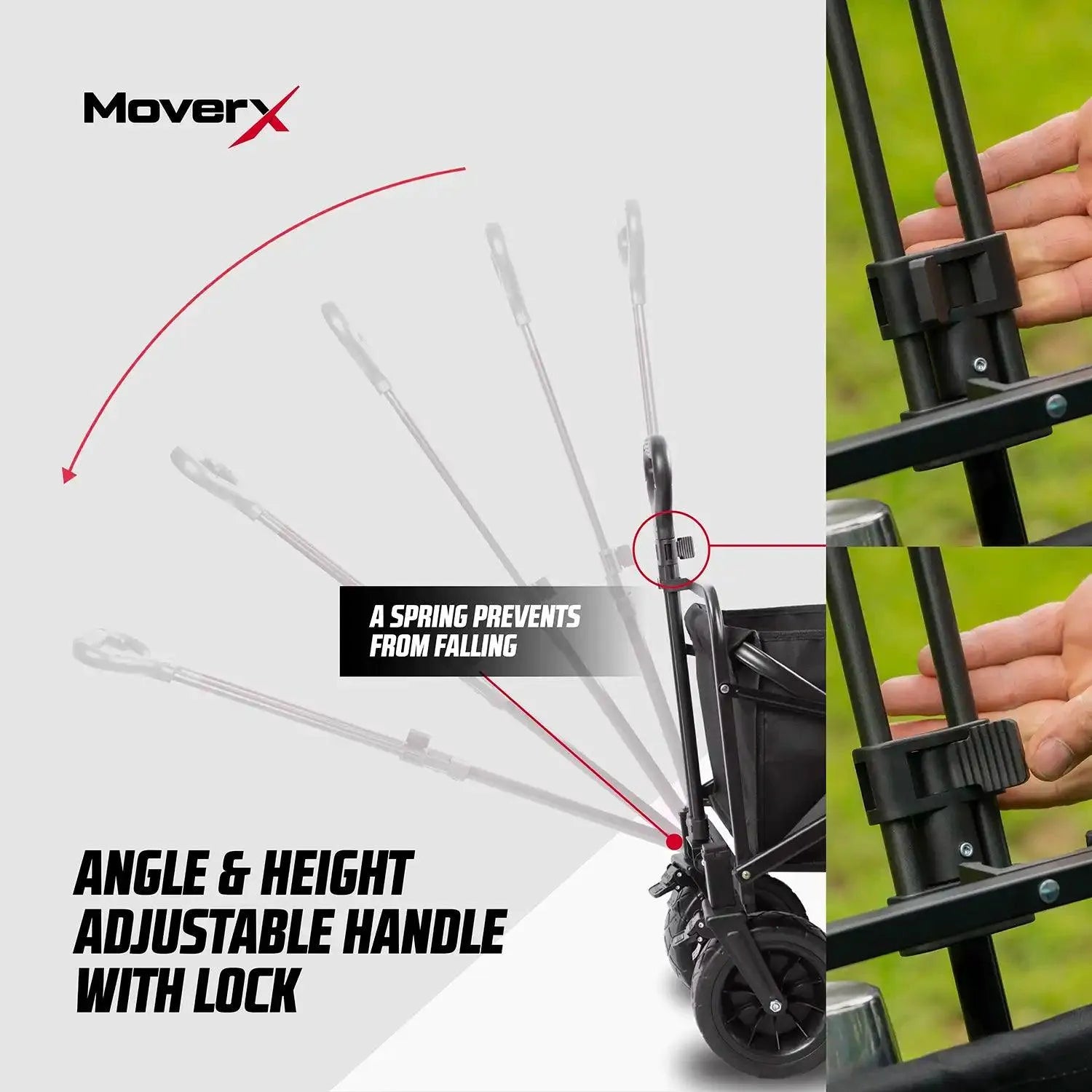 MoverX 120L Folding Camping Trolley Festival Wagon - MoverX