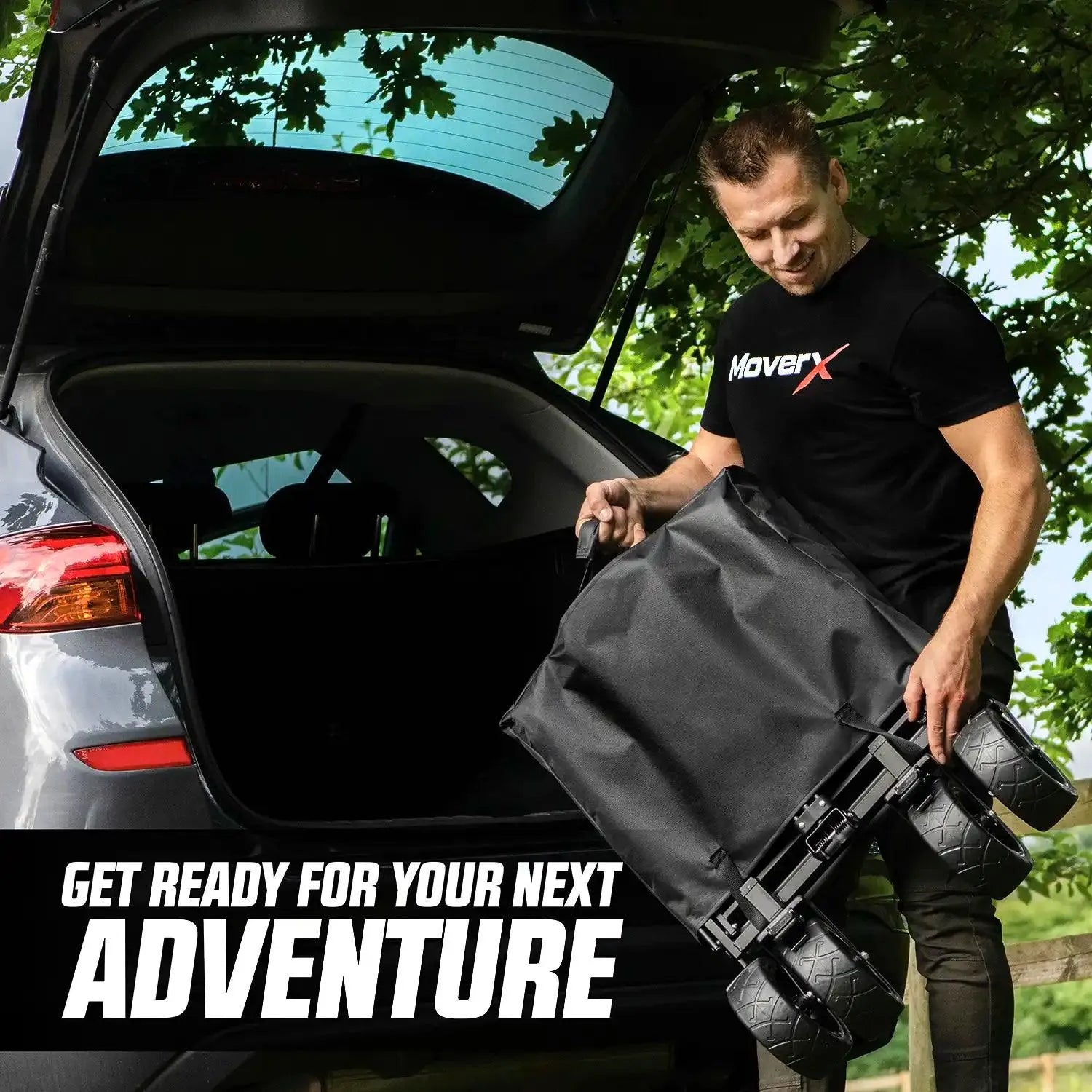 MoverX 120L Folding Camping Trolley Festival Wagon - MoverX