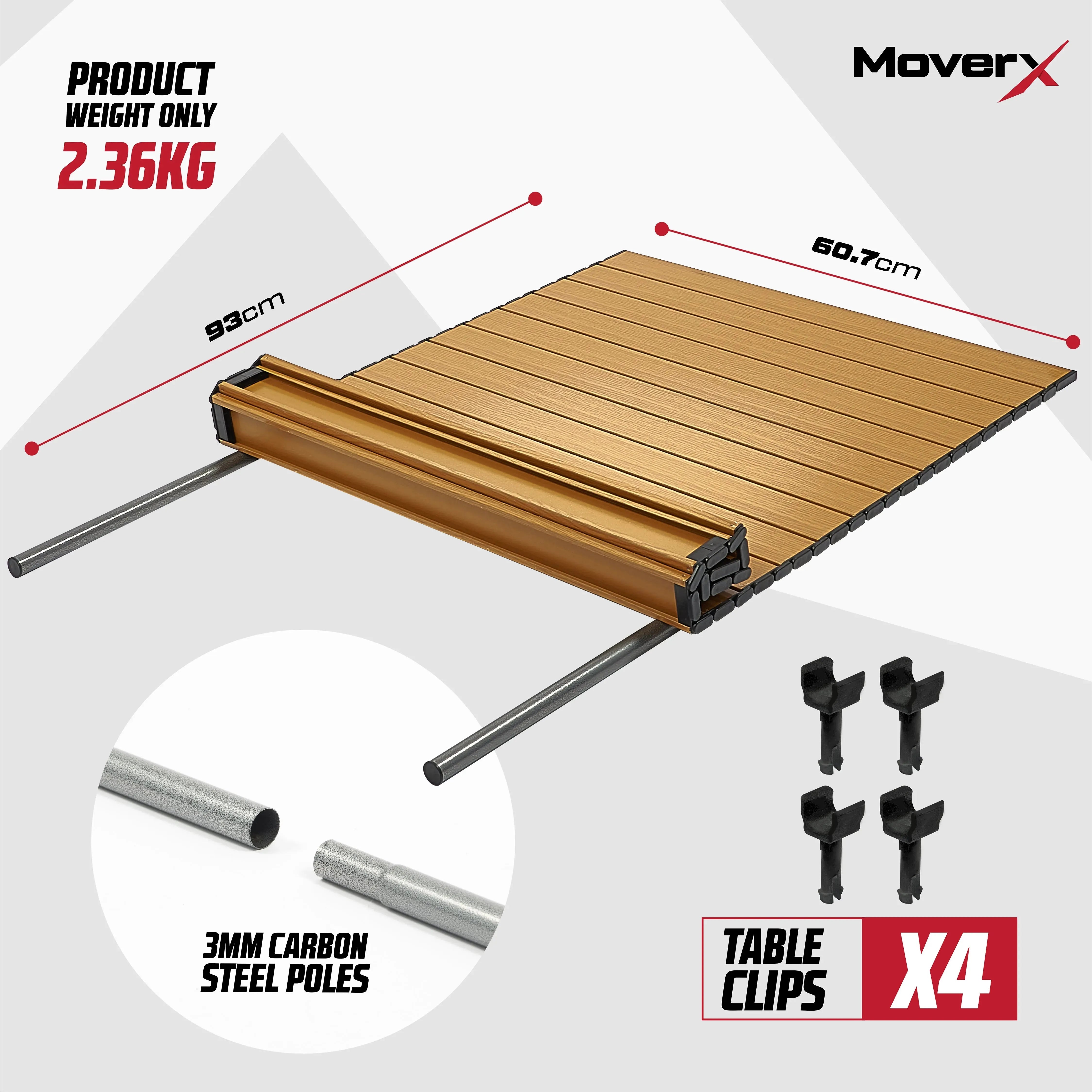 MoverX 200L Folding Camping Table Trolley & Wagon