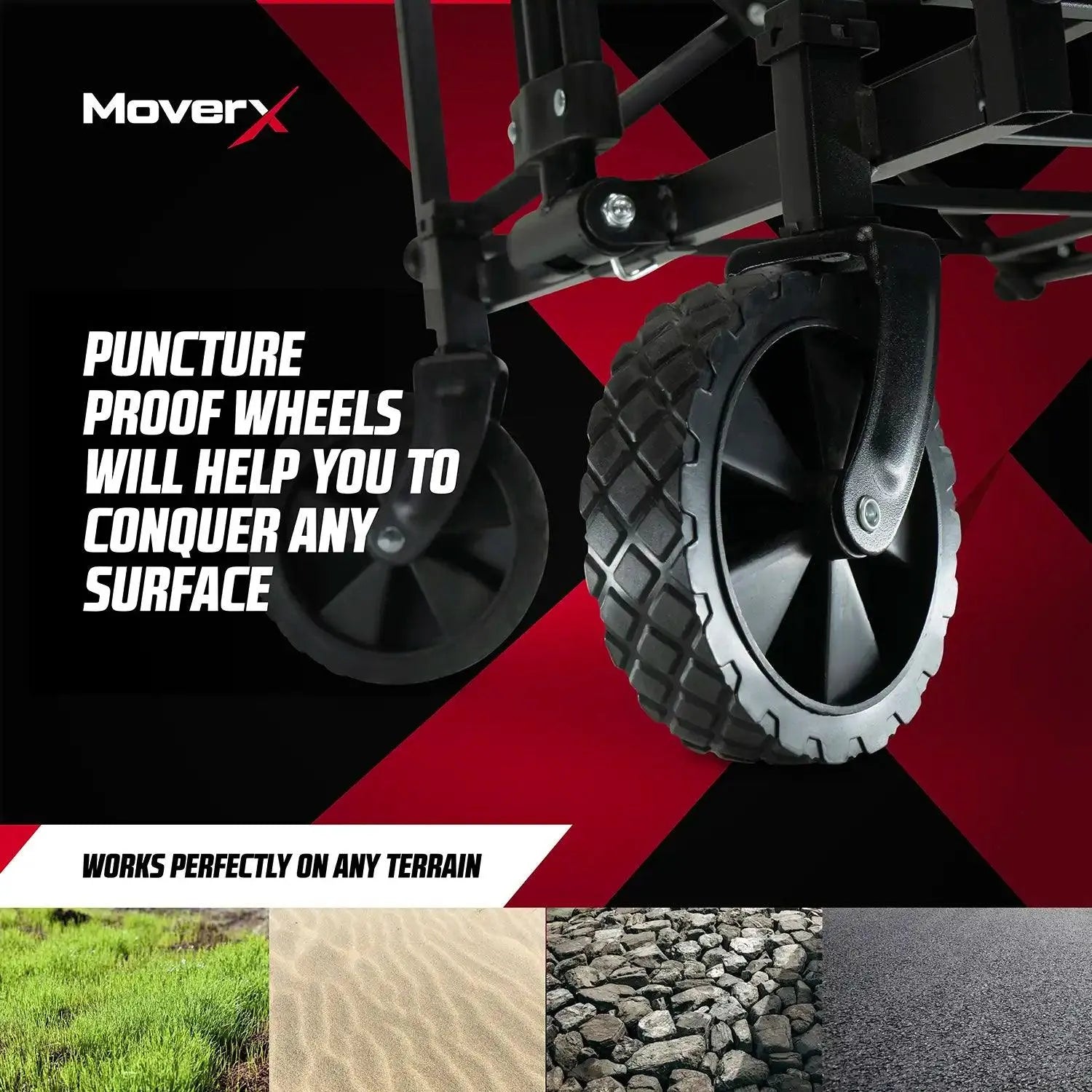 MoverX 70L Folding Camping Trolley Festival Wagon - MoverX