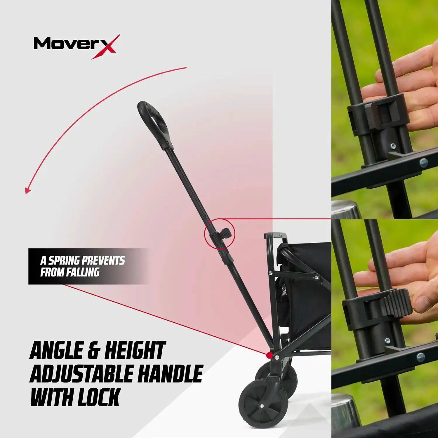 MoverX 70L Folding Camping Trolley Festival Wagon - MoverX