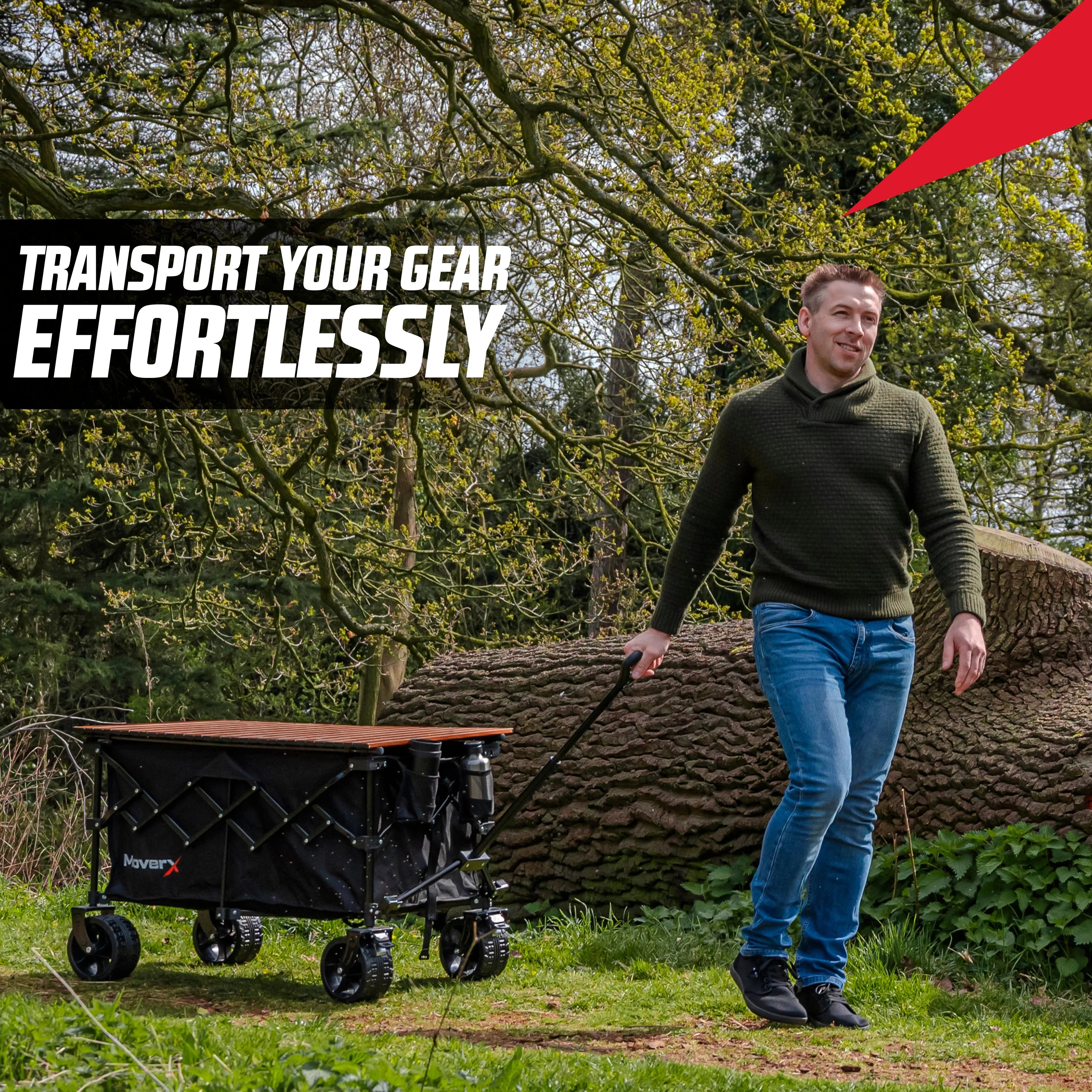 MoverX 200L Folding Camping Table Trolley & Wagon