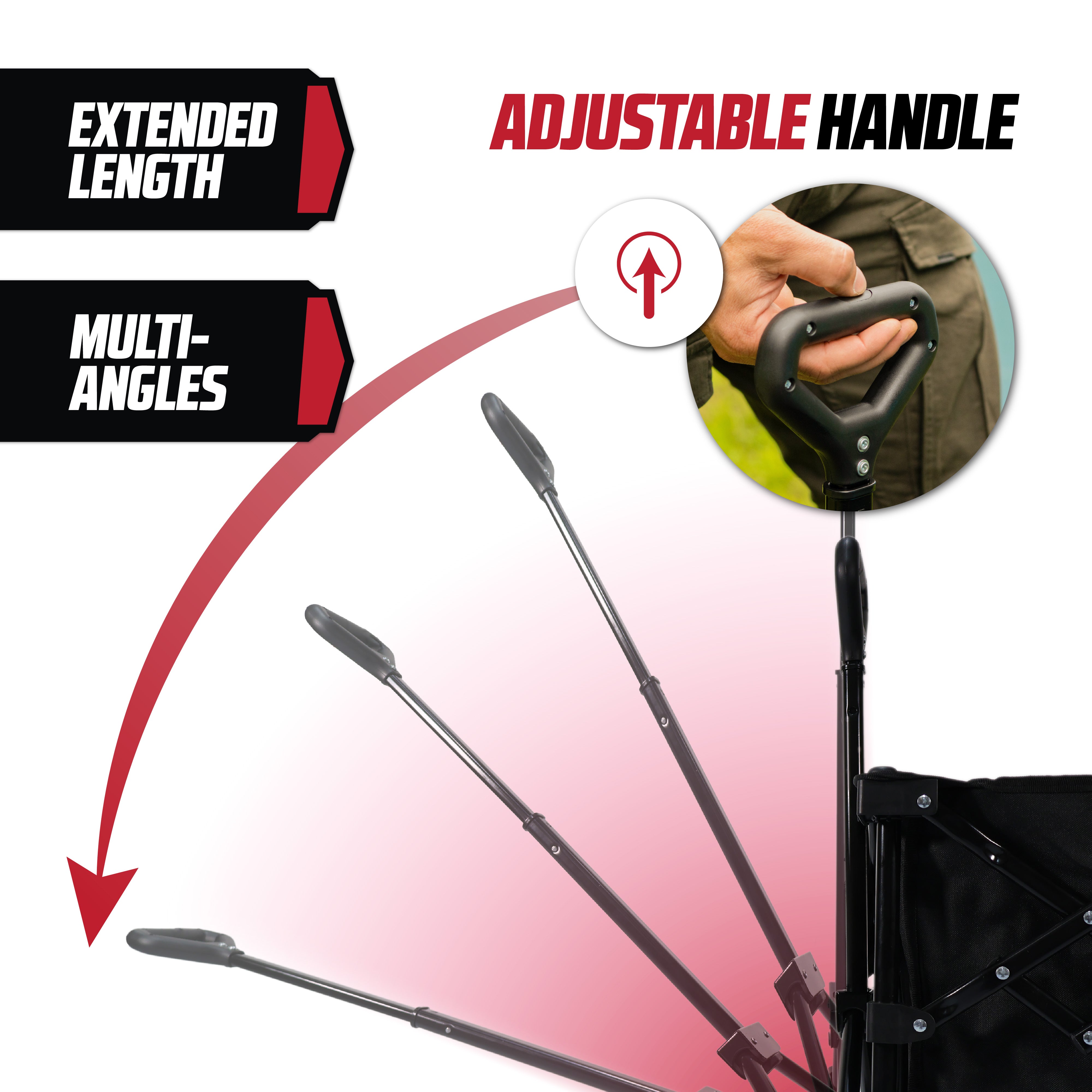 MoverX 120L Folding Camping Trolley Festival Wagon