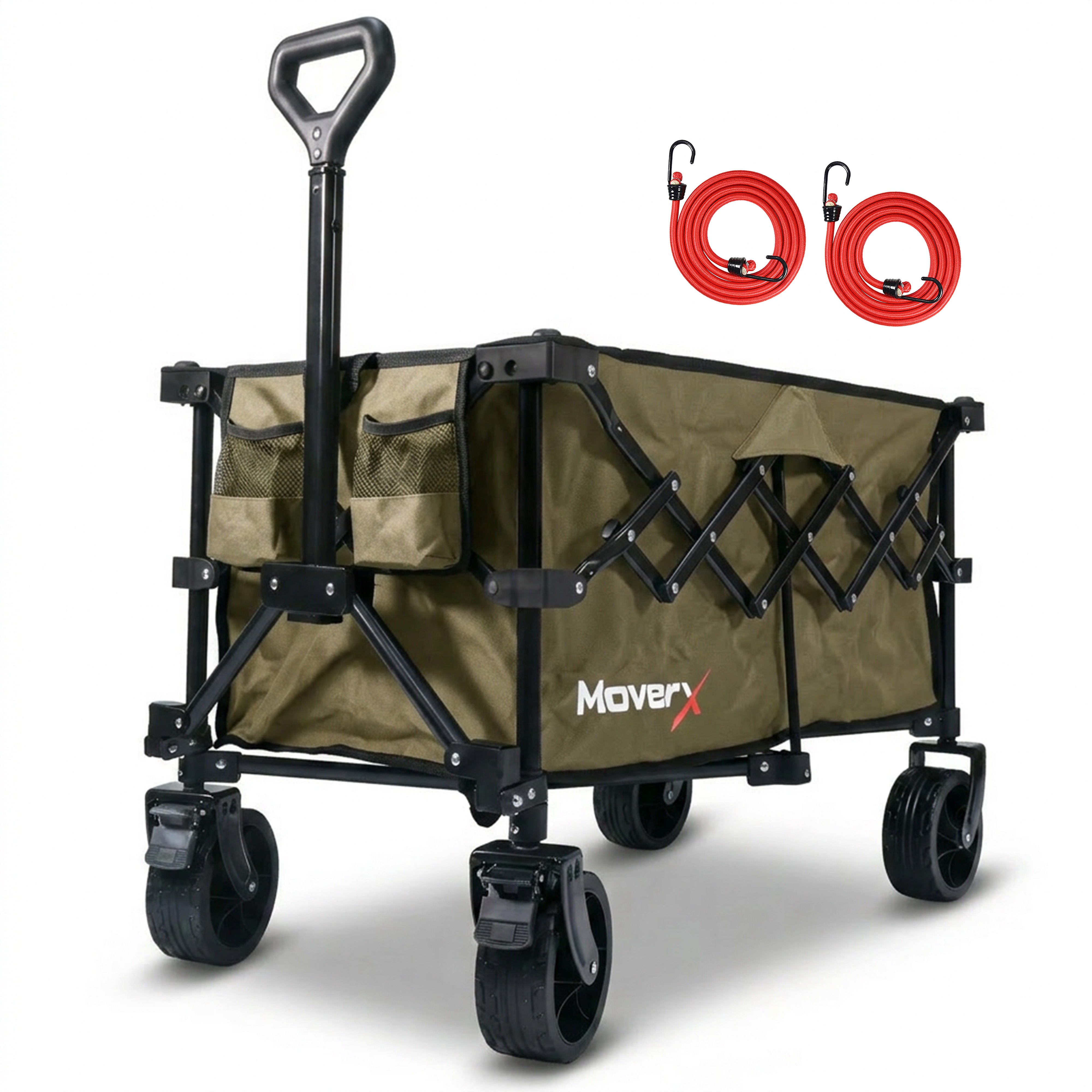 MoverX 120L Folding Camping Trolley Festival Wagon