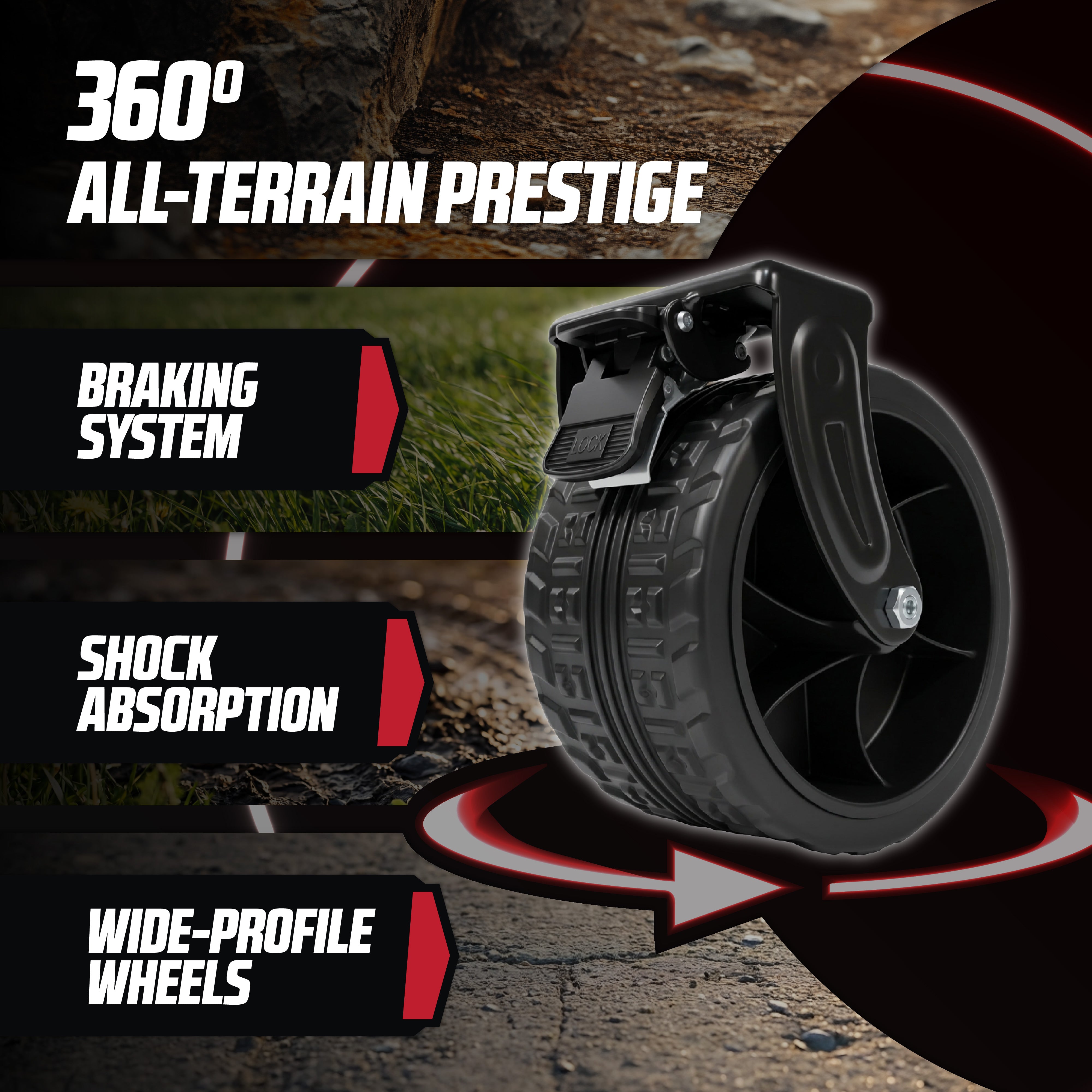 MoverX 200L Folding Camping Trolley Festival Wagon