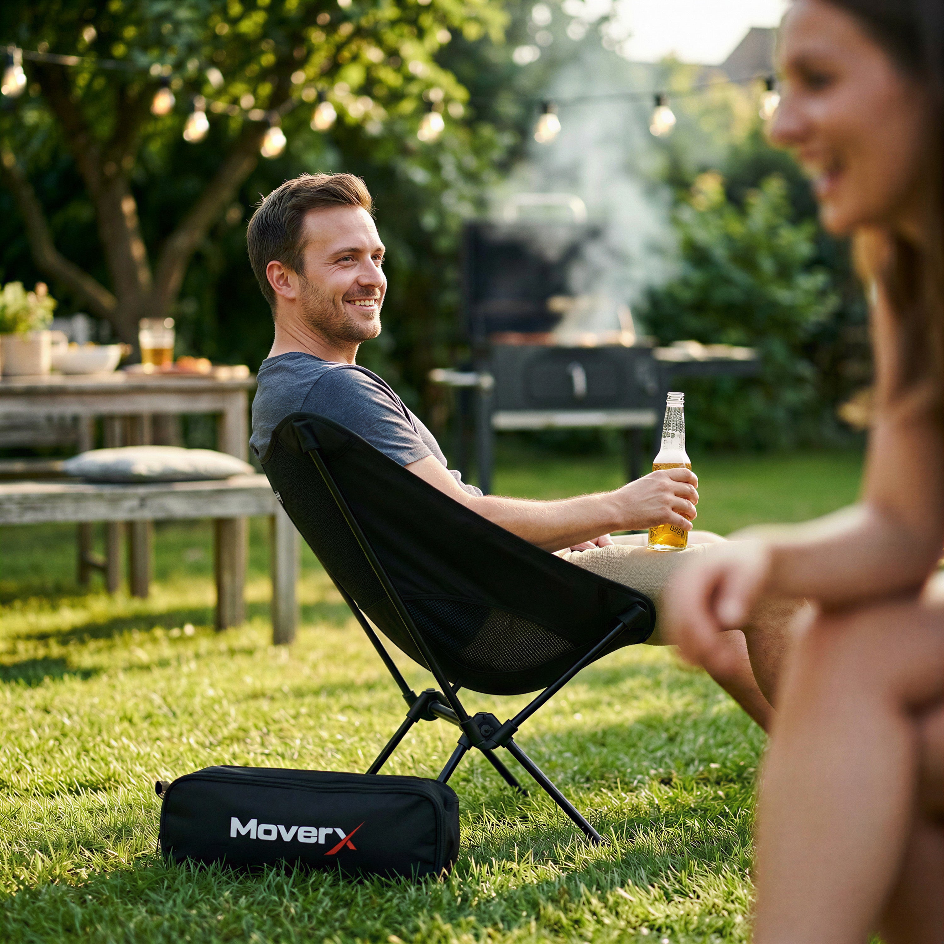 MoverX Ultra Lightweight Low Camping Chair