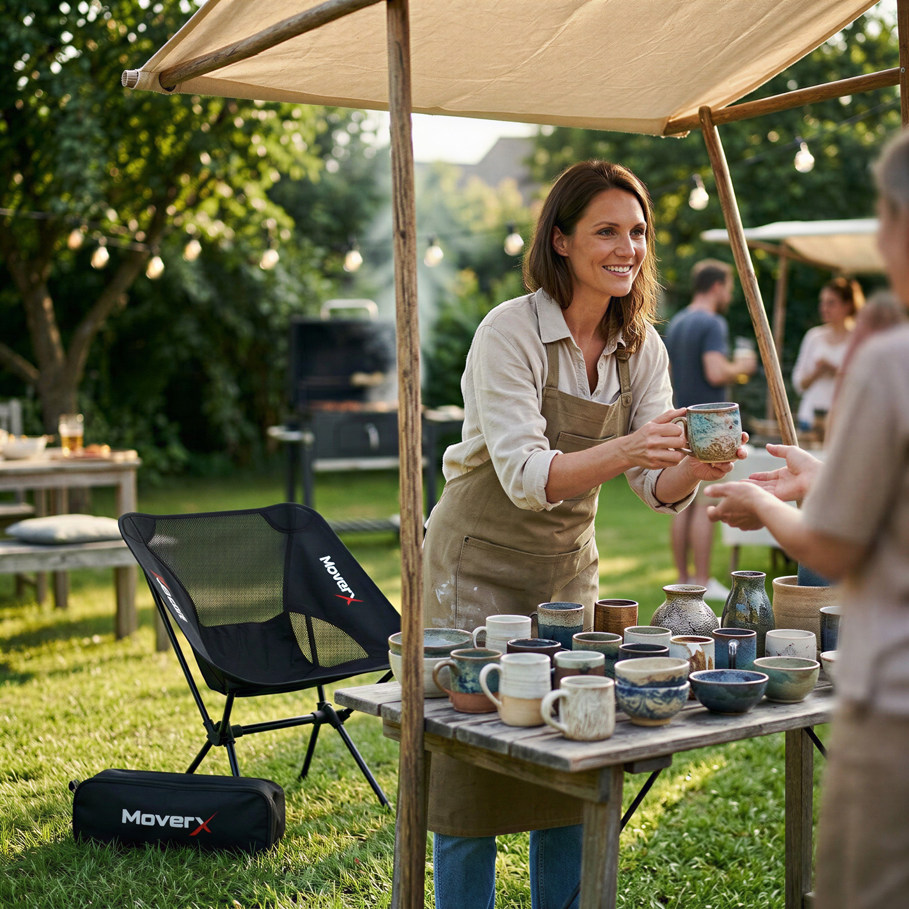 MoverX Ultra Lightweight Low Camping Chair