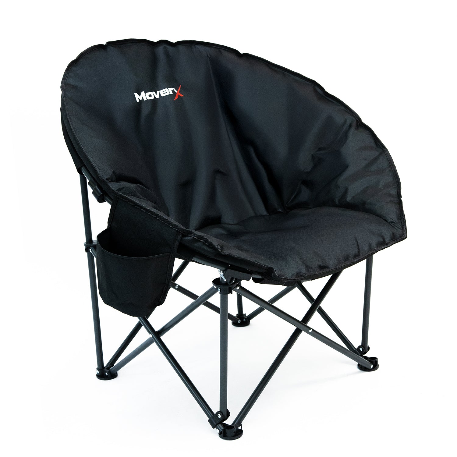 MoverX Lightweight Moon Camping Chair, Padded Armchair with Pocket