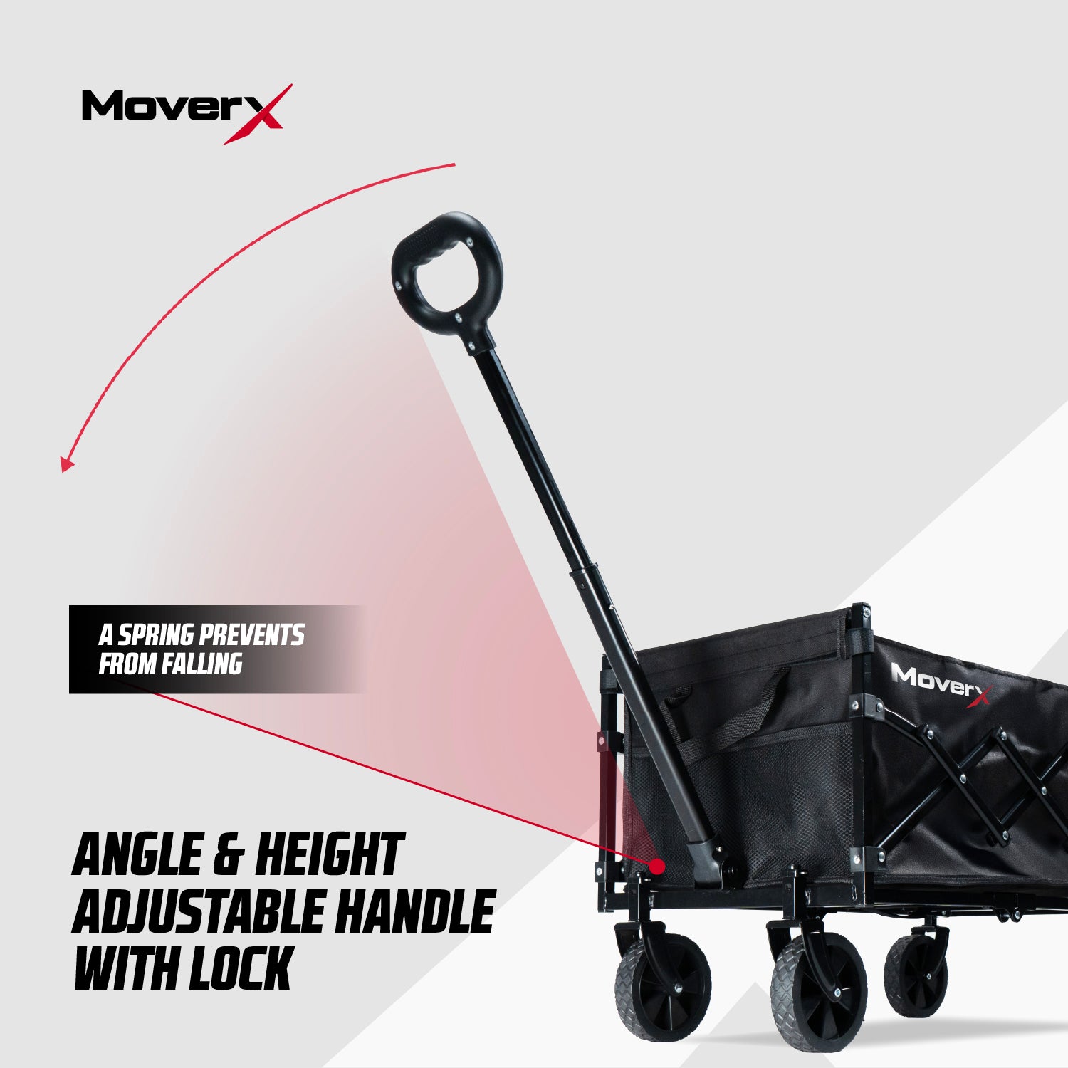 MoverX 70L Folding Camping Trolley Festival Wagon