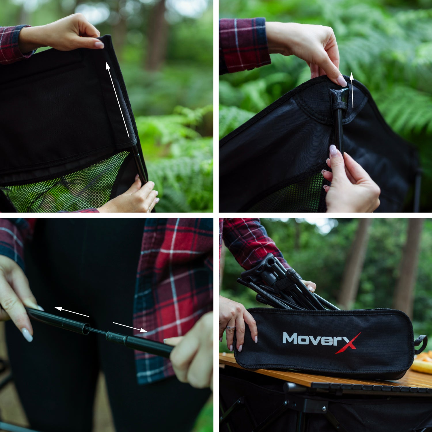 MoverX Ultra Lightweight High Back Camping Chair