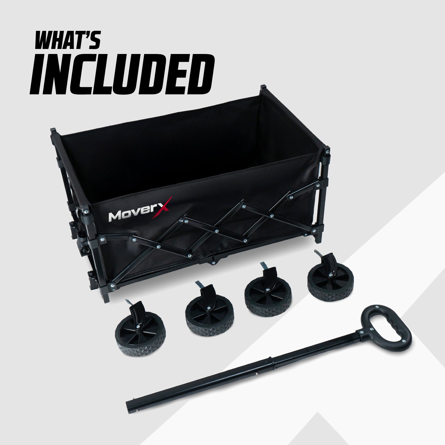 MoverX 70L Folding Camping Trolley Festival Wagon