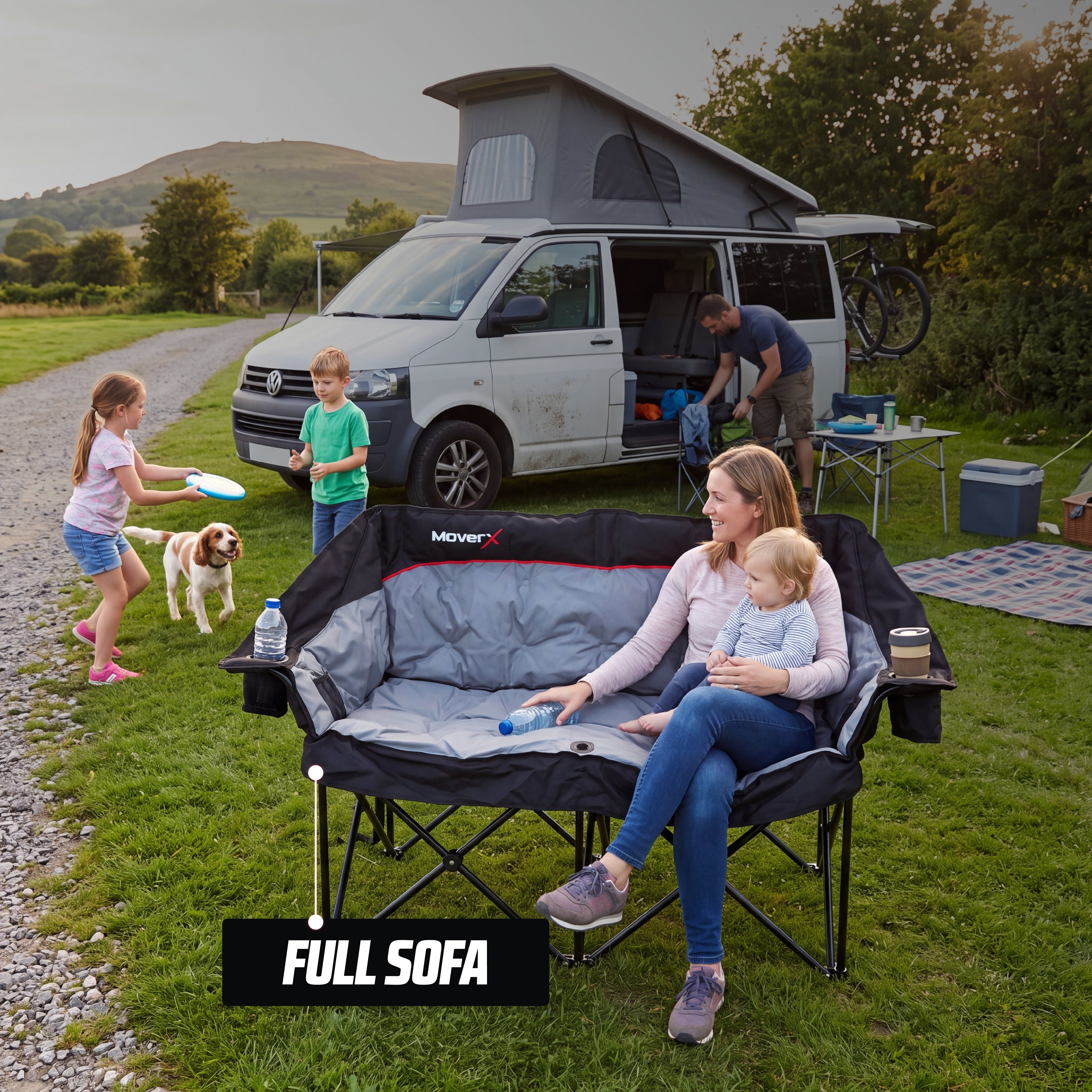 MoverX Double Camping Chair - Capacity 220kg