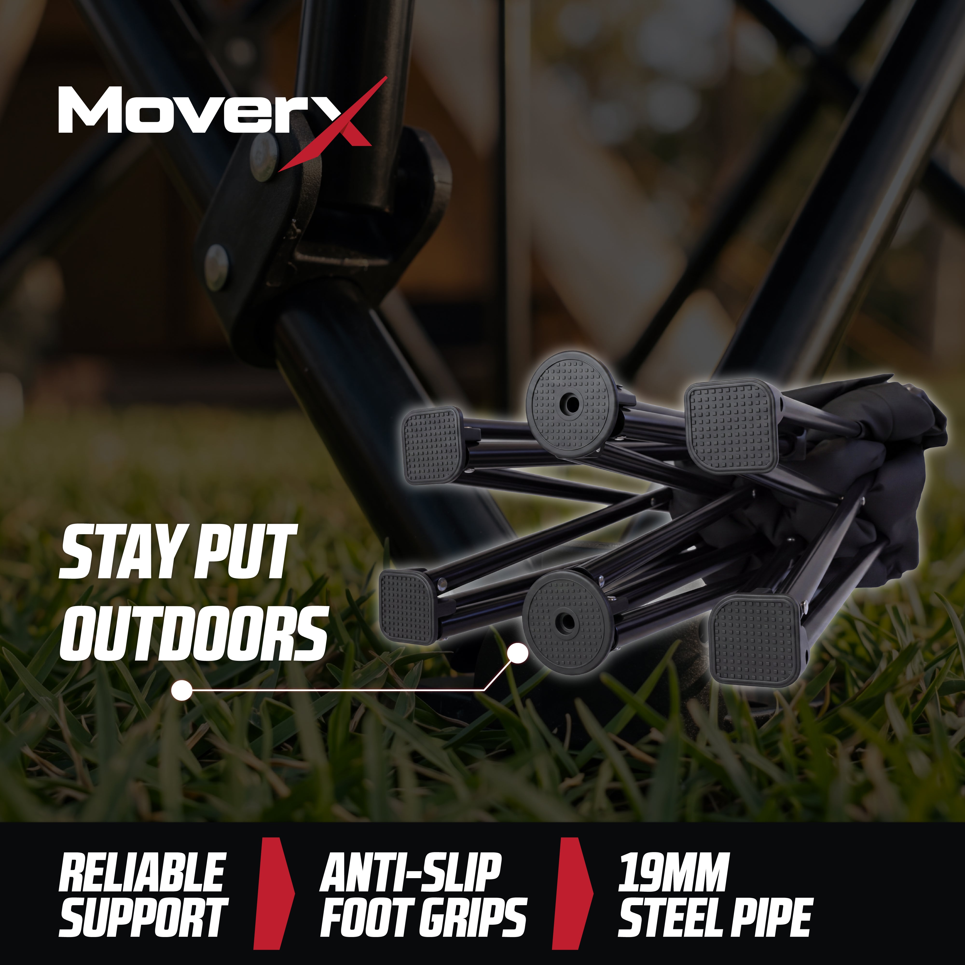 MoverX Double Camping Chair - Capacity 220kg