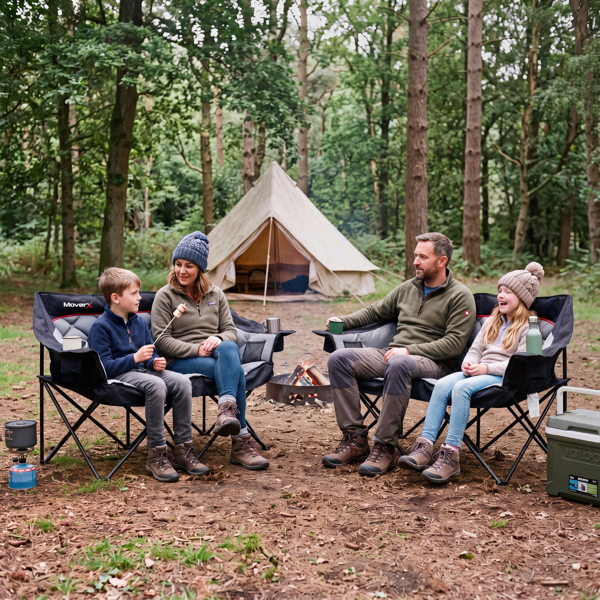 MoverX Double Camping Chair, Capacity 220kg