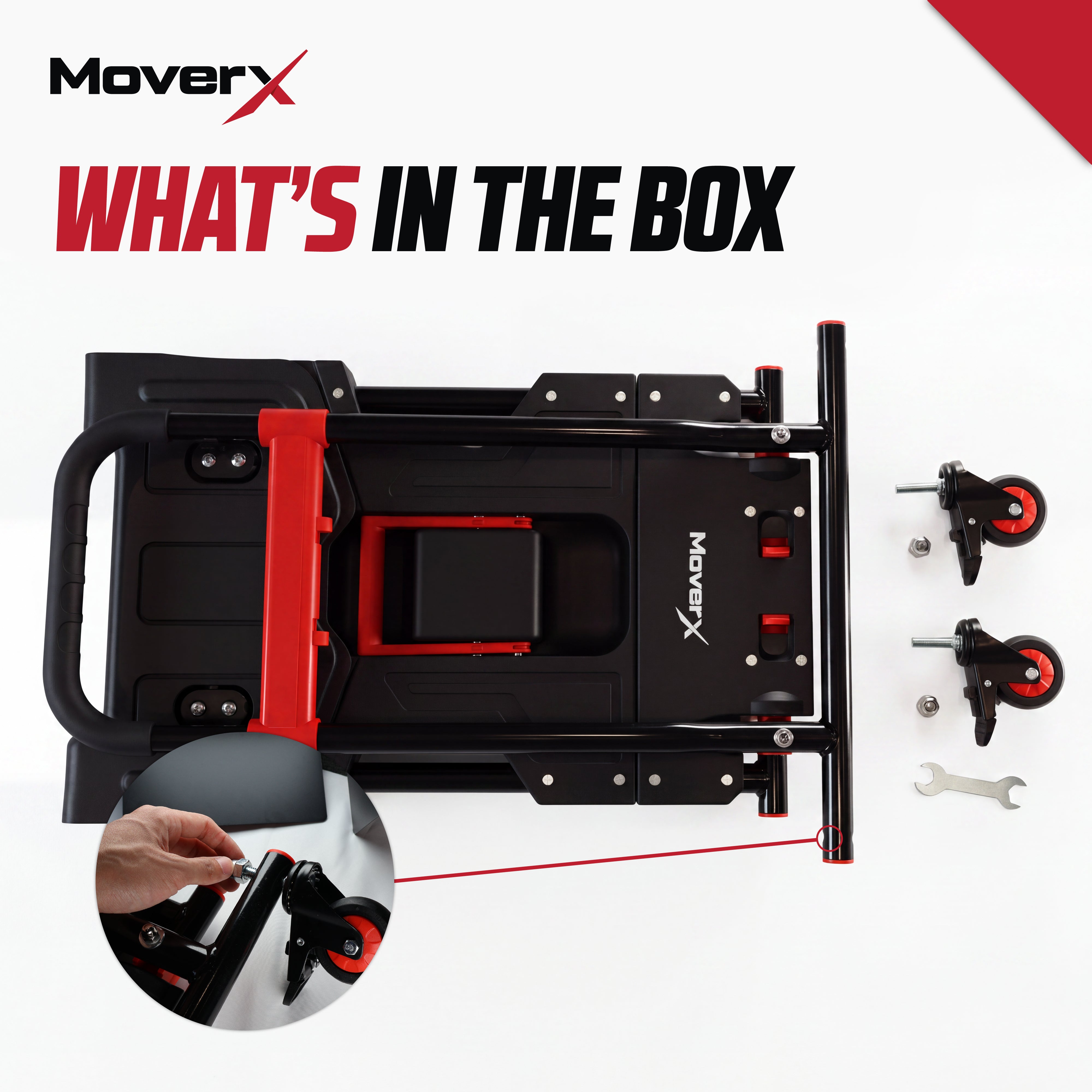 MoverX 2-in-1 Folding Sack Truck & Platform Trolley, Capacity 150kg