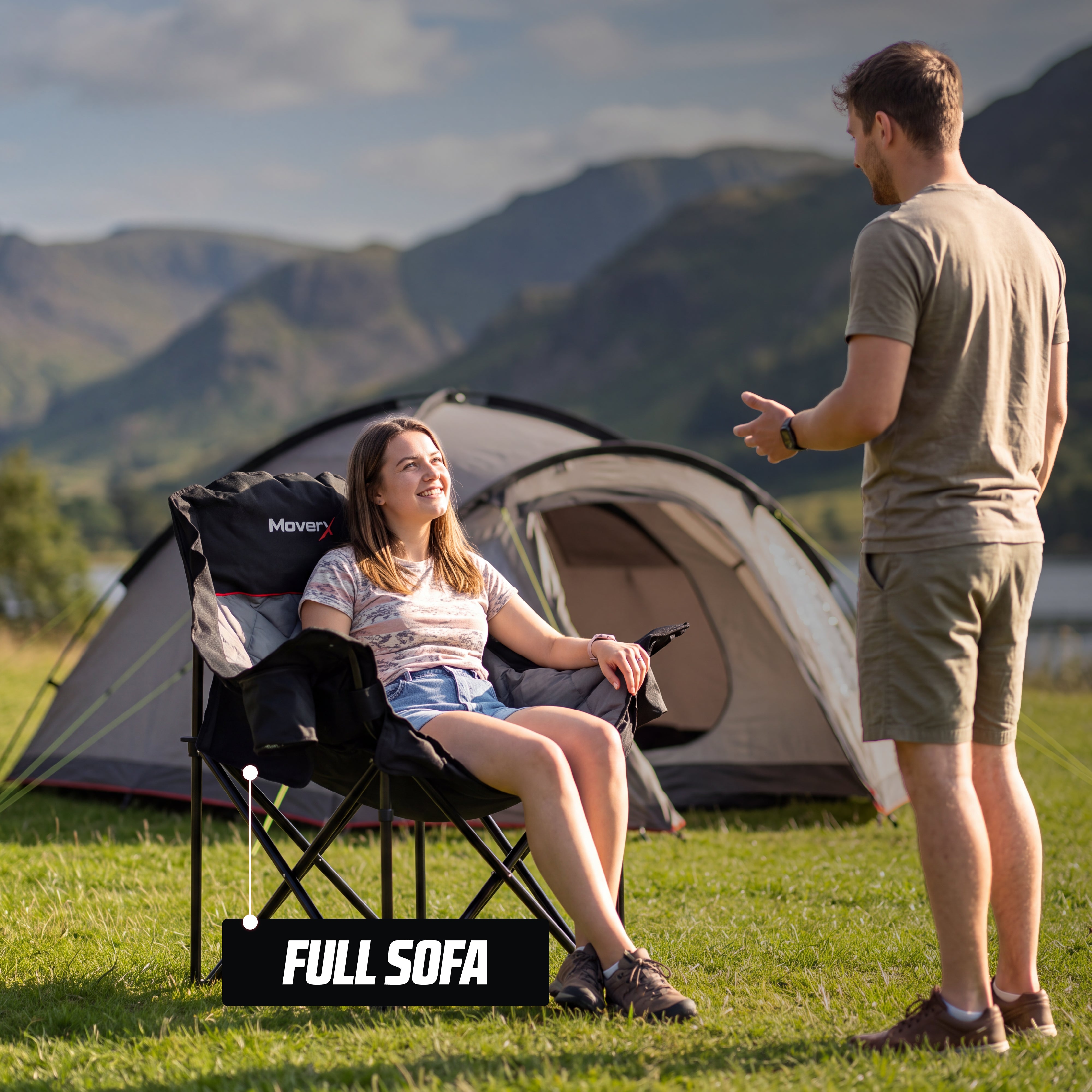 MoverX Oversized Camping Chair - Capacity 120kg