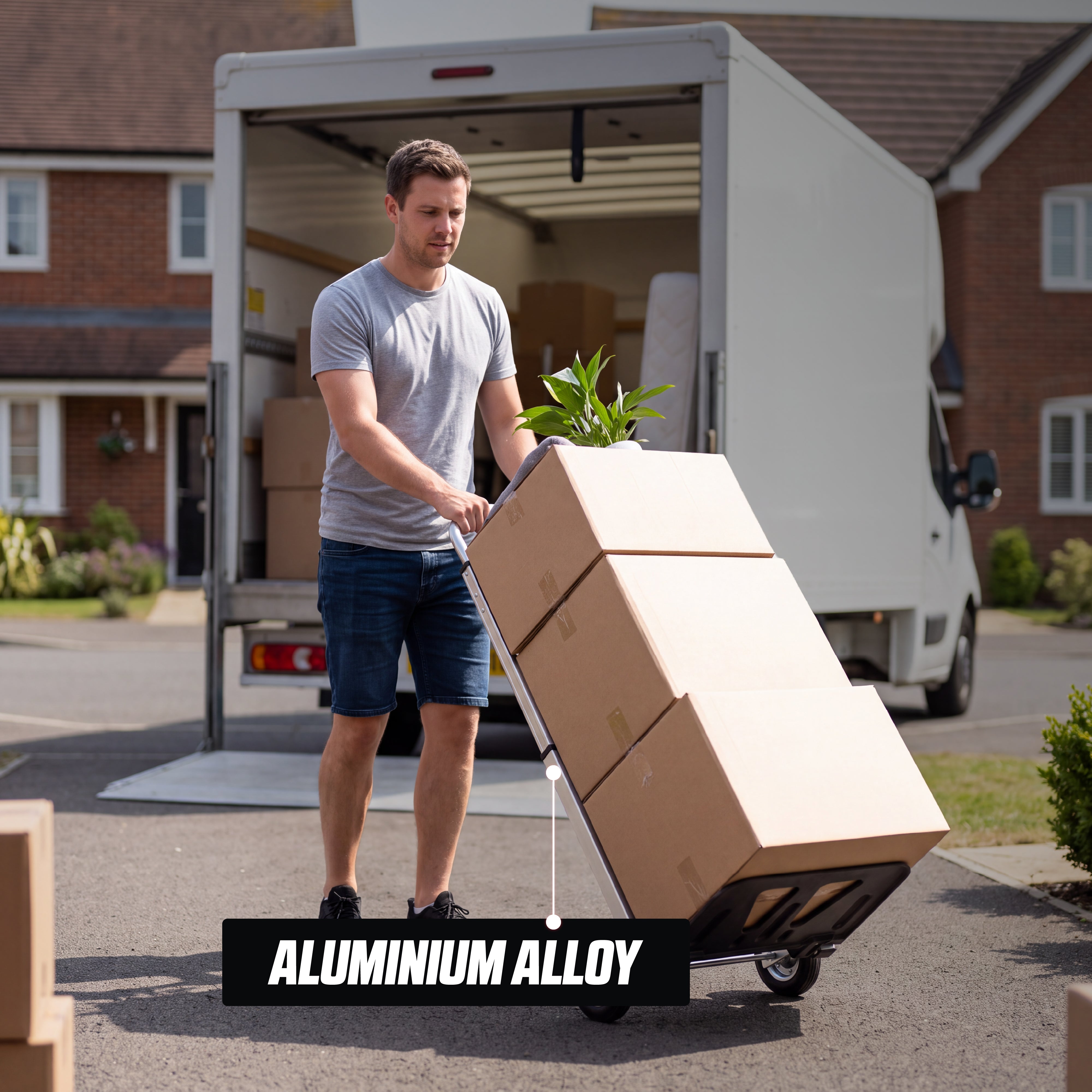 MoverX Sack Truck Folding Aluminium, Capacity 90kg