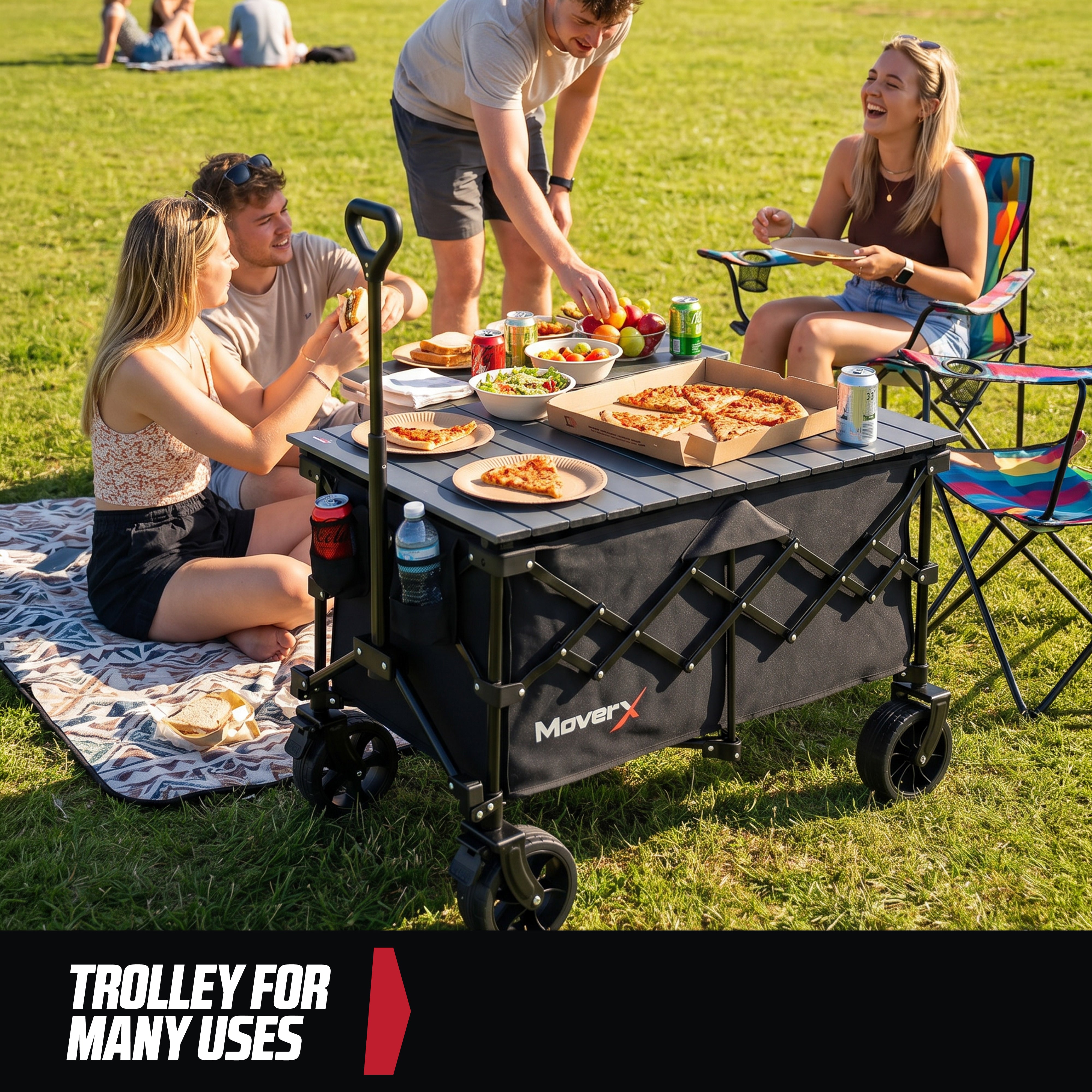 MoverX 120L/150kg Camping Tabletop Trolley