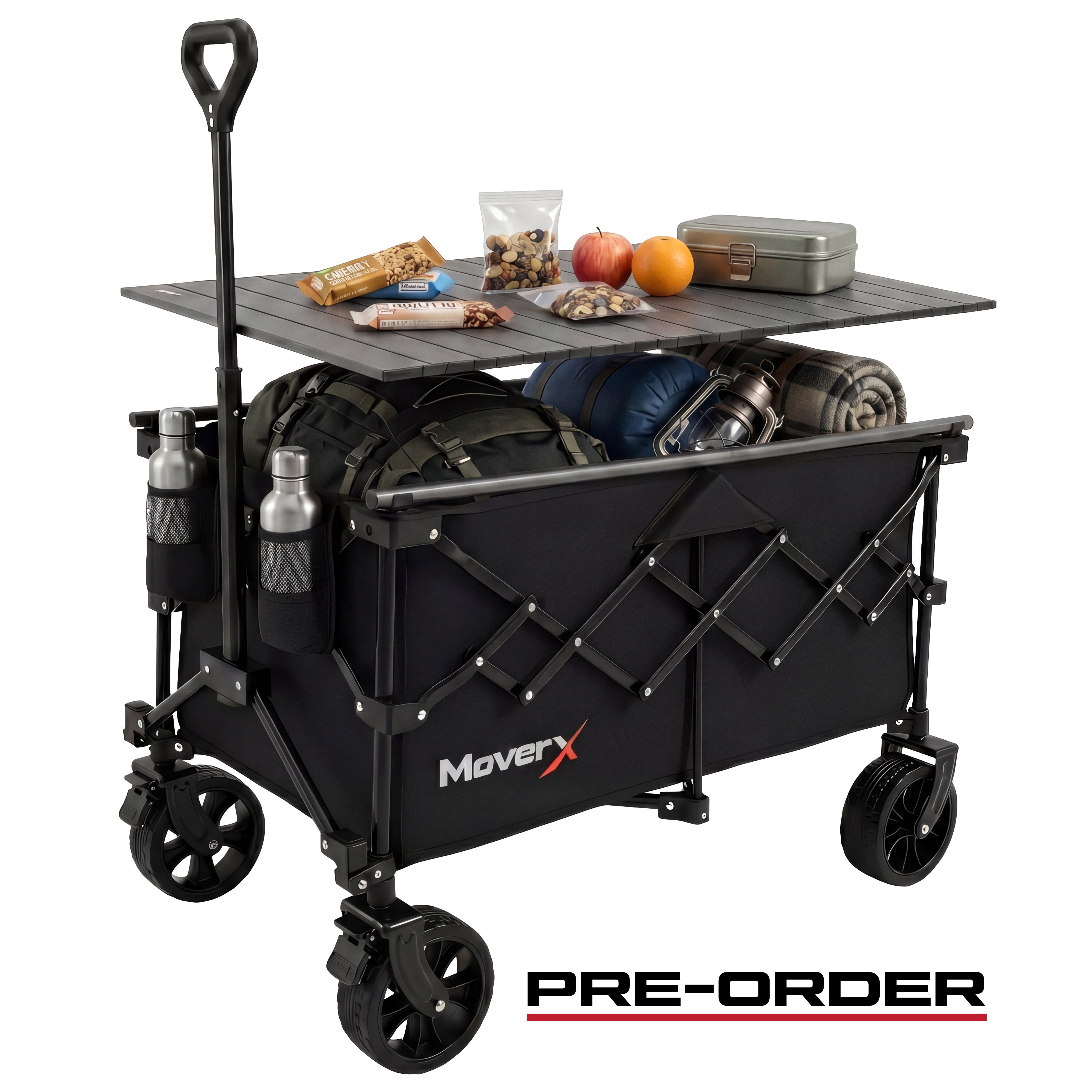 MoverX 120L/150kg Camping Tabletop Trolley - Black