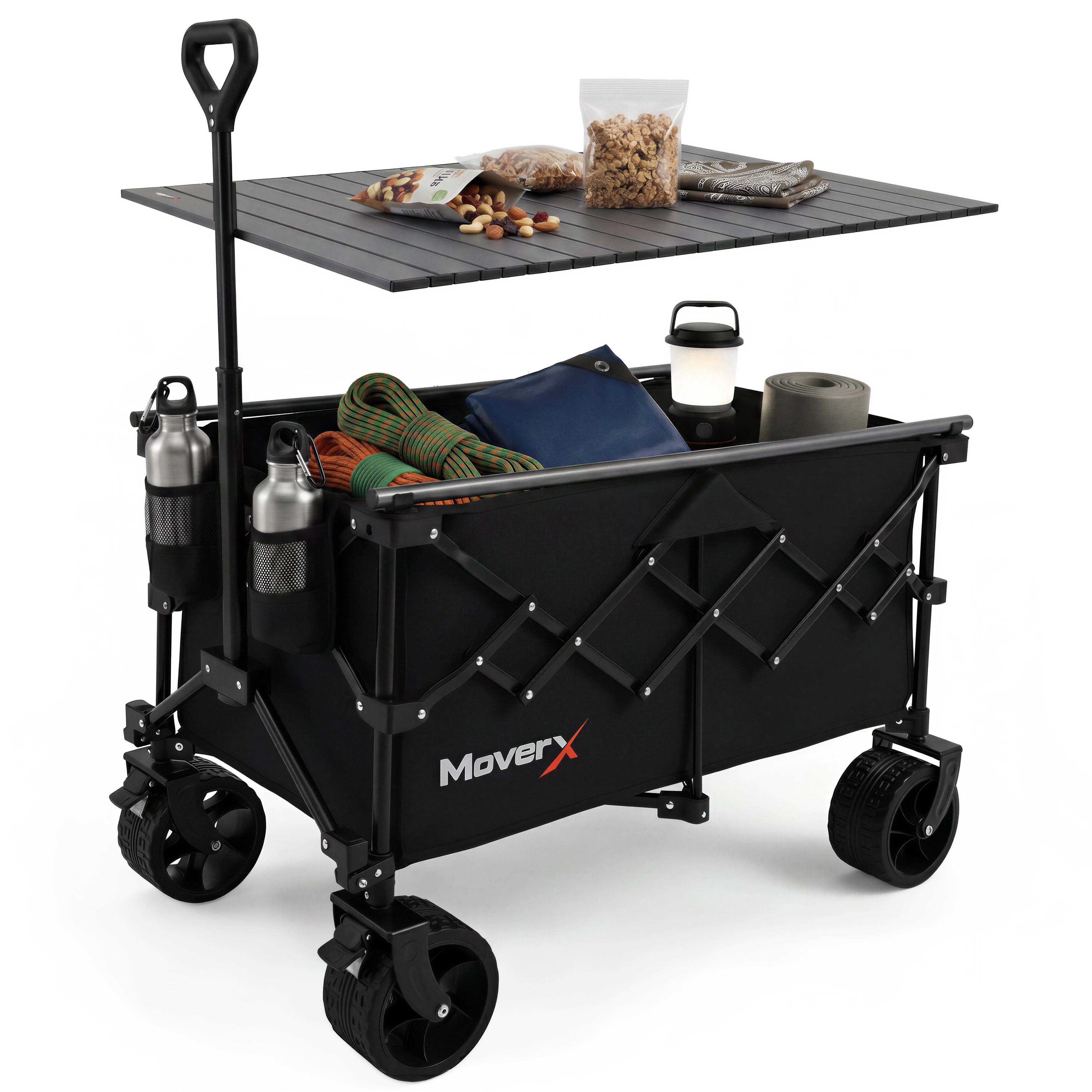 MoverX 200L/150kg Camping Tabletop Trolley - Black