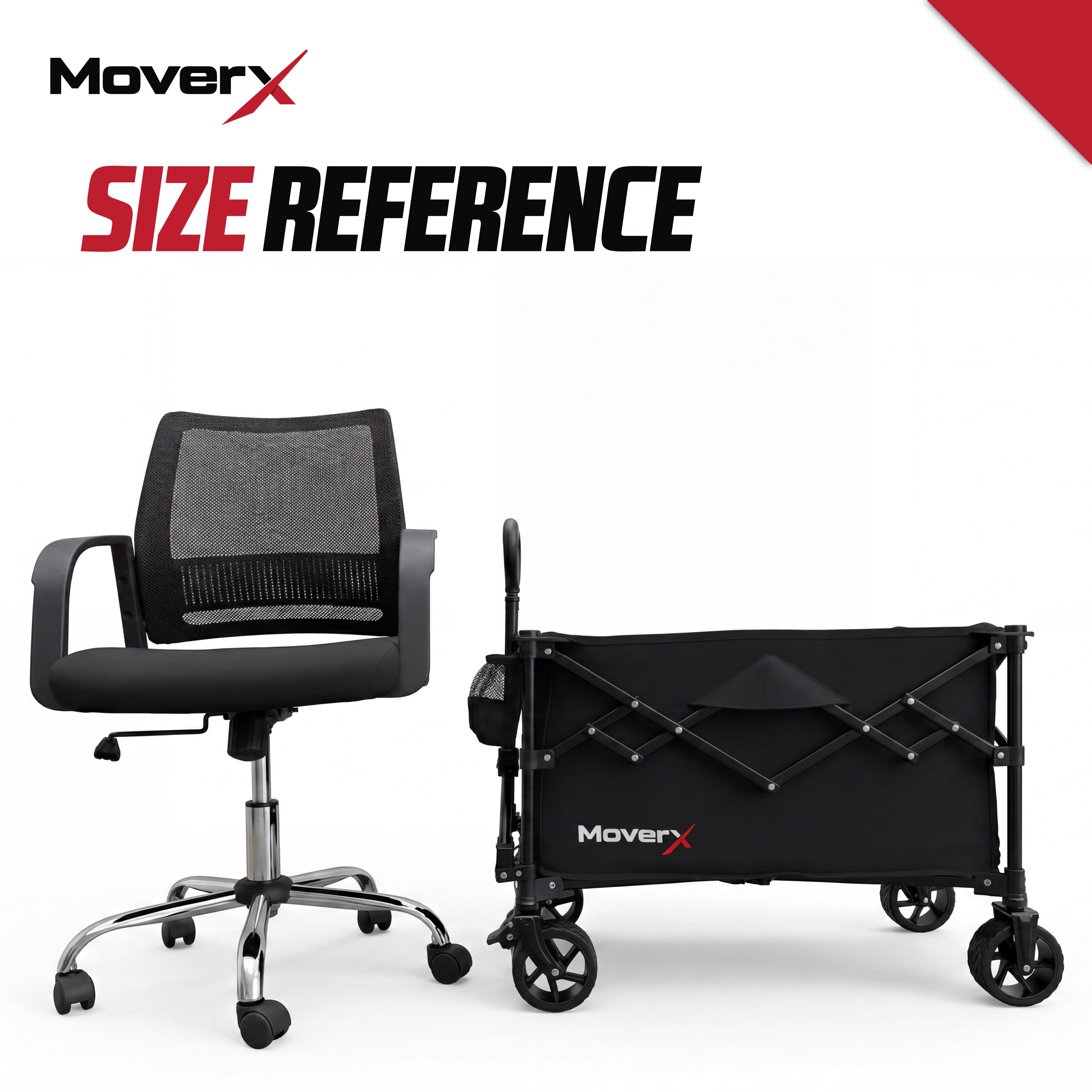 MoverX Folding Camping Trolley 120L