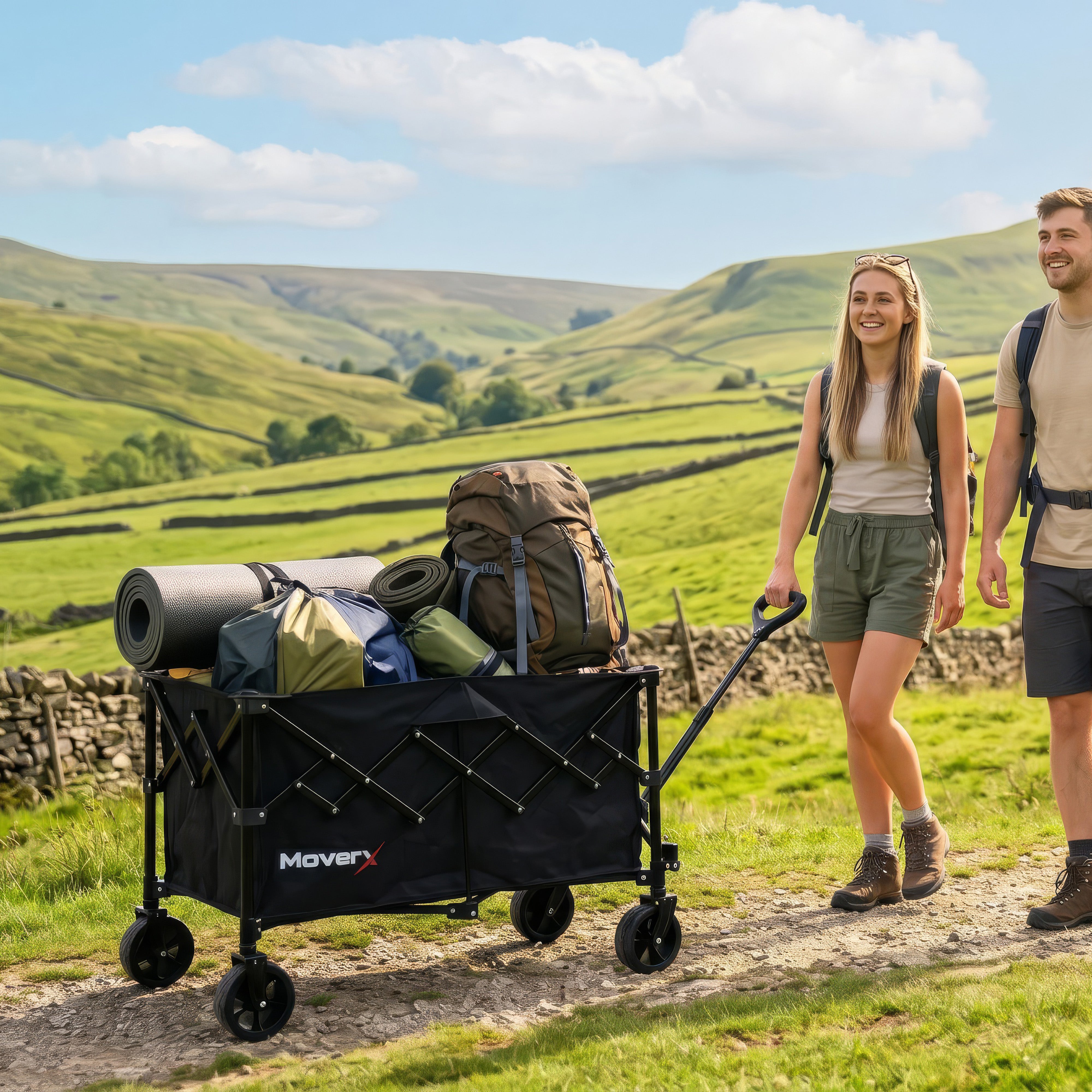 MoverX 220L Folding Camping Trolley