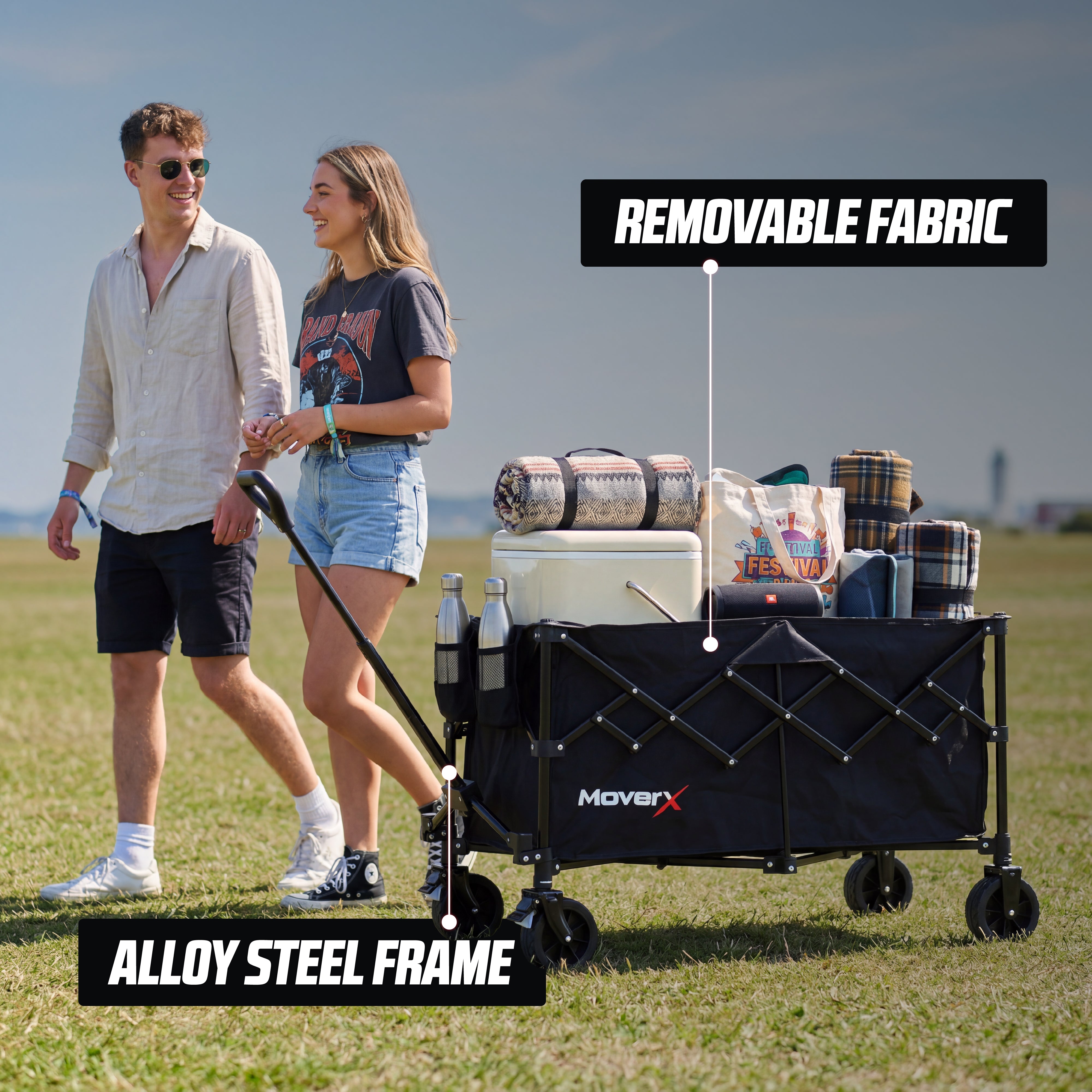 MoverX 220L/100kg Folding Camping Trolley