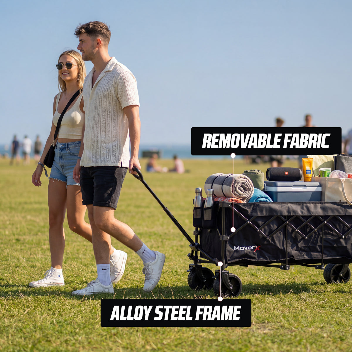MoverX 300L/180kg Folding Camping Trolley