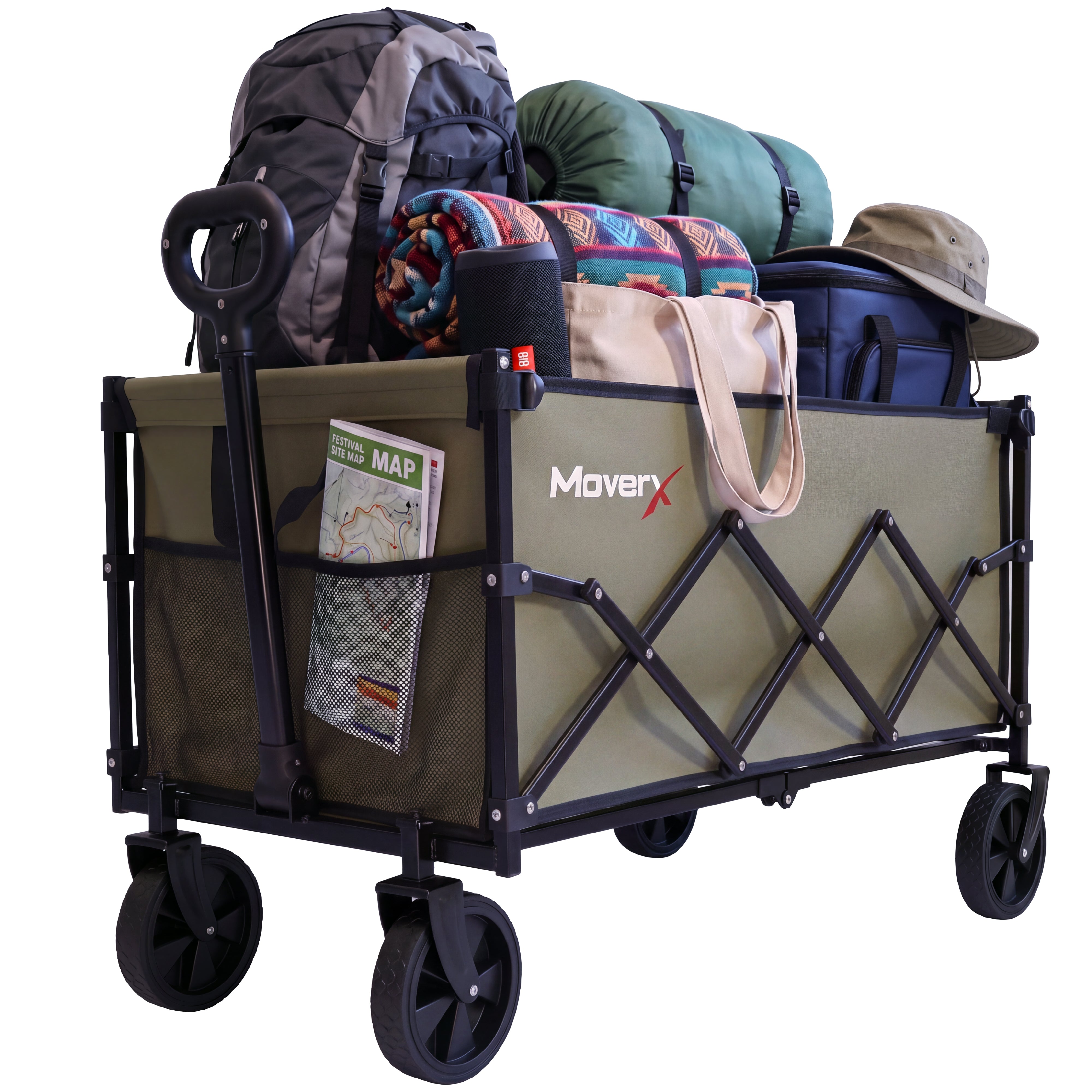 MoverX 150L/150kg Folding Camping Trolley