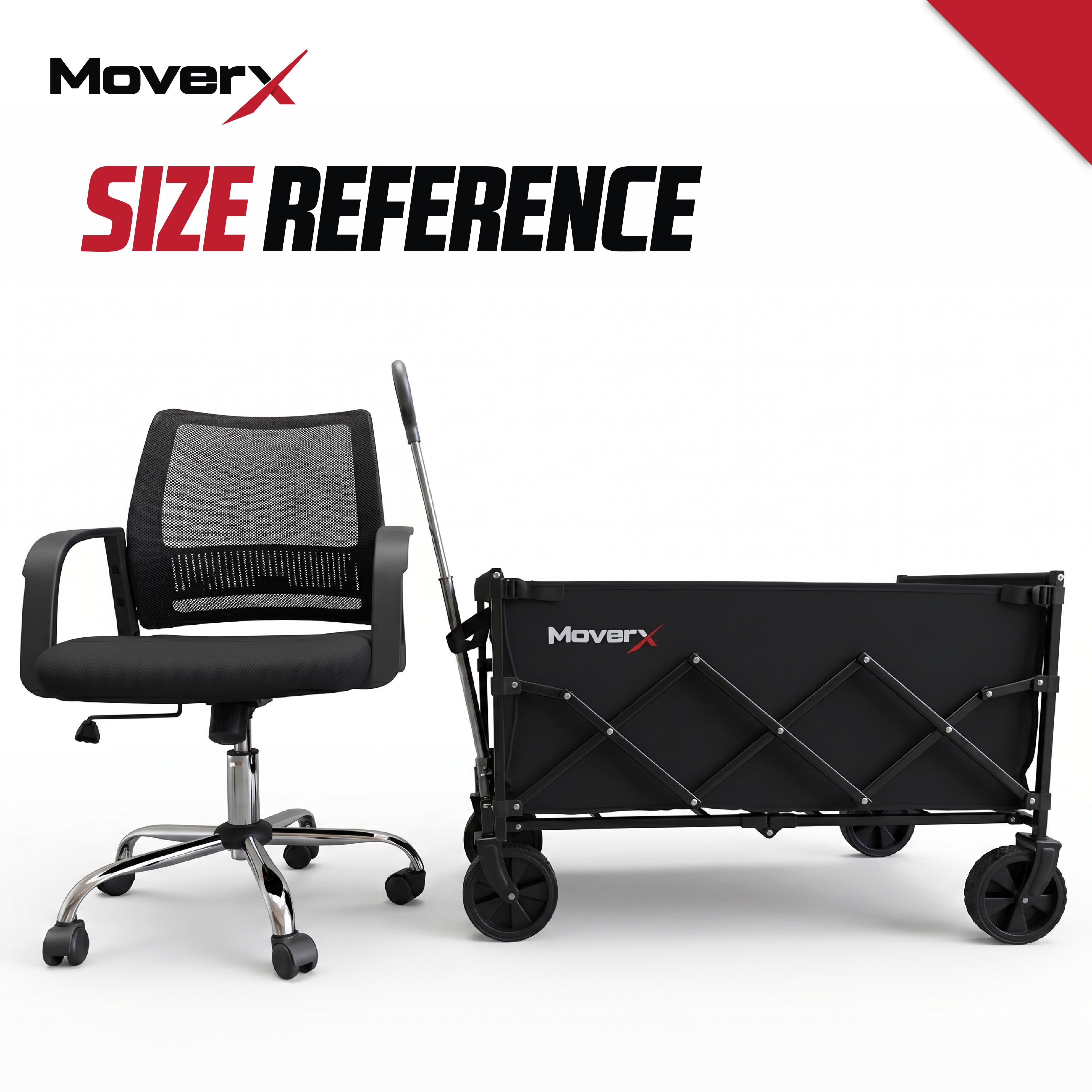 MoverX 150L Folding Camping Trolley Festival Wagon