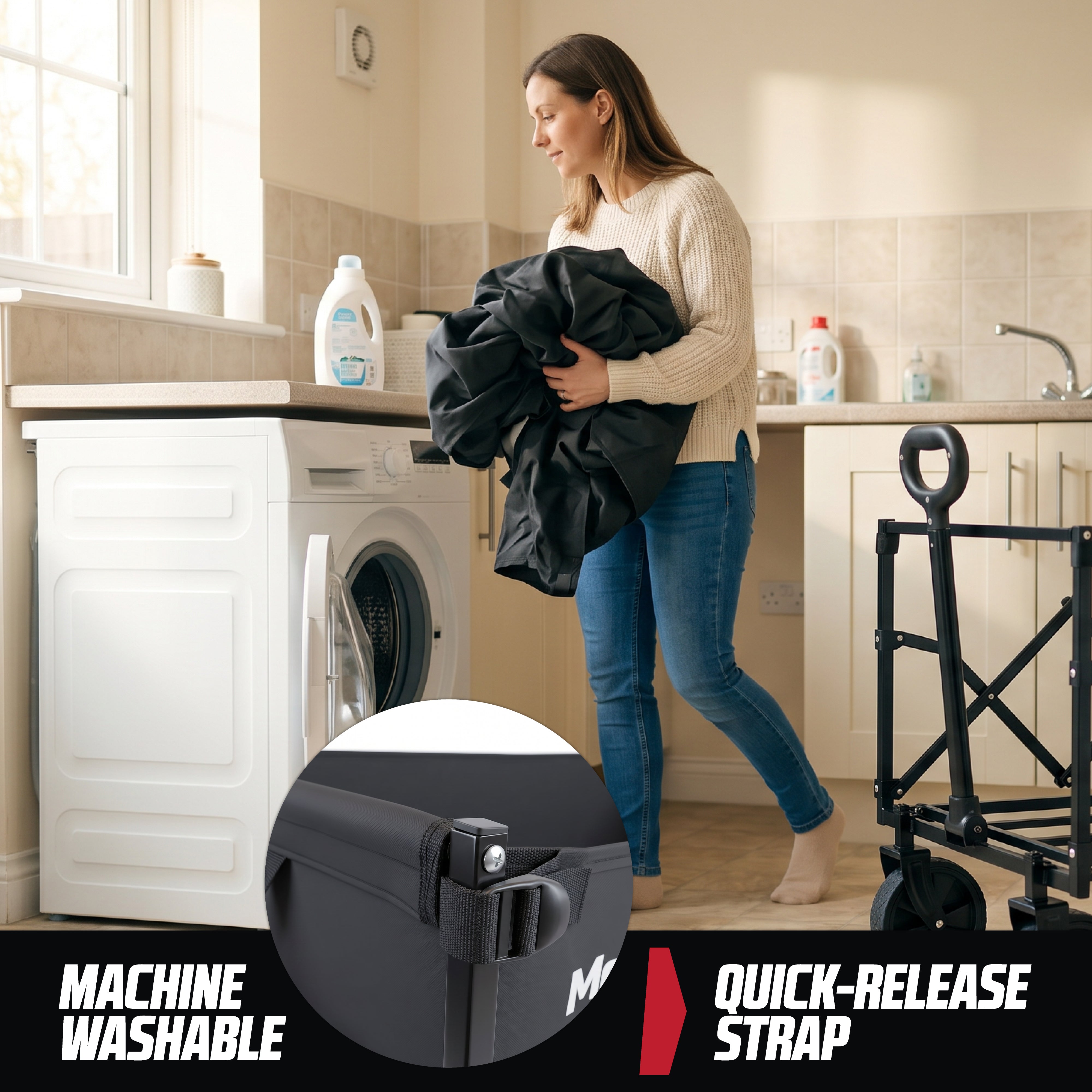 MoverX 150L/150kg Folding Camping Trolley