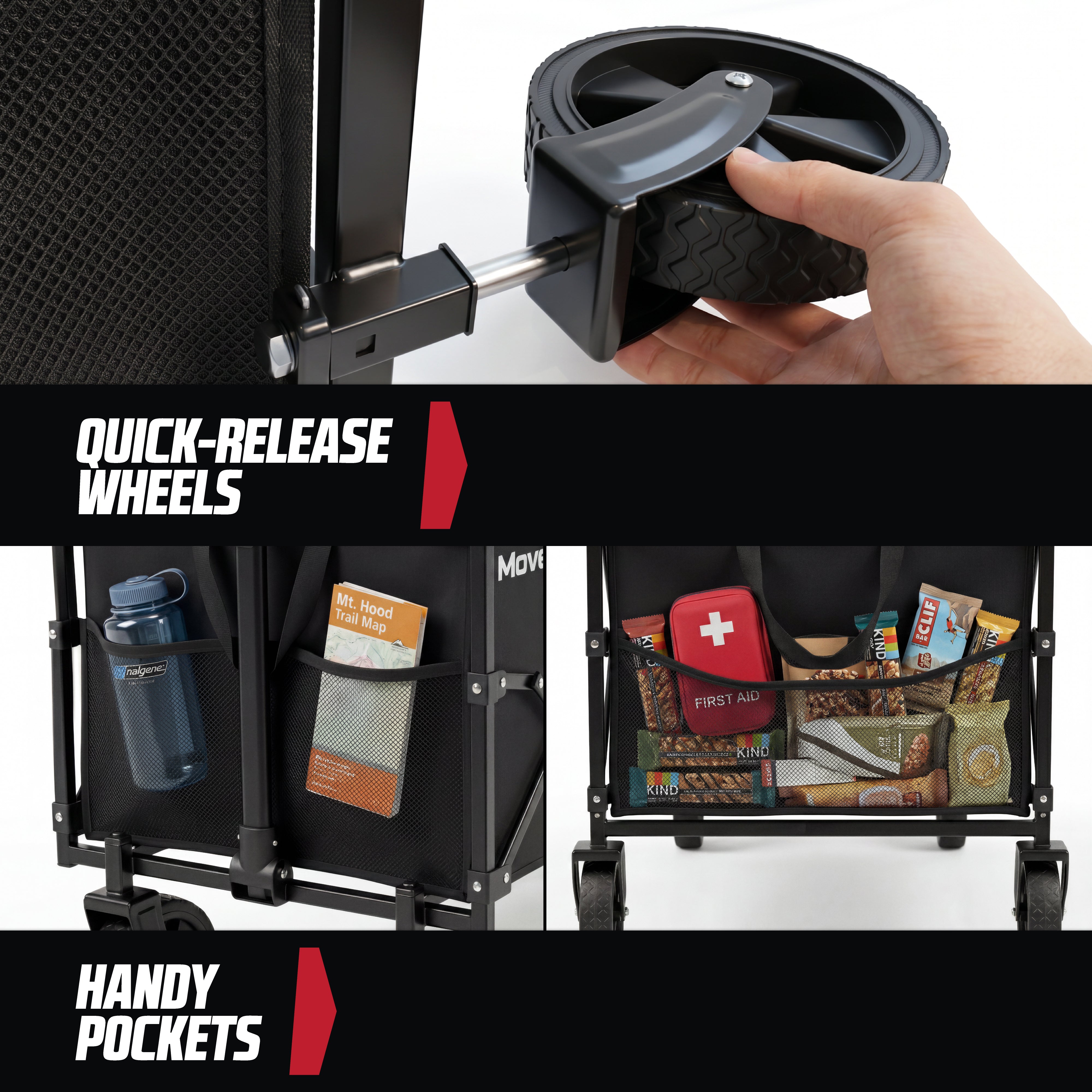 MoverX 150L/150kg Folding Camping Trolley