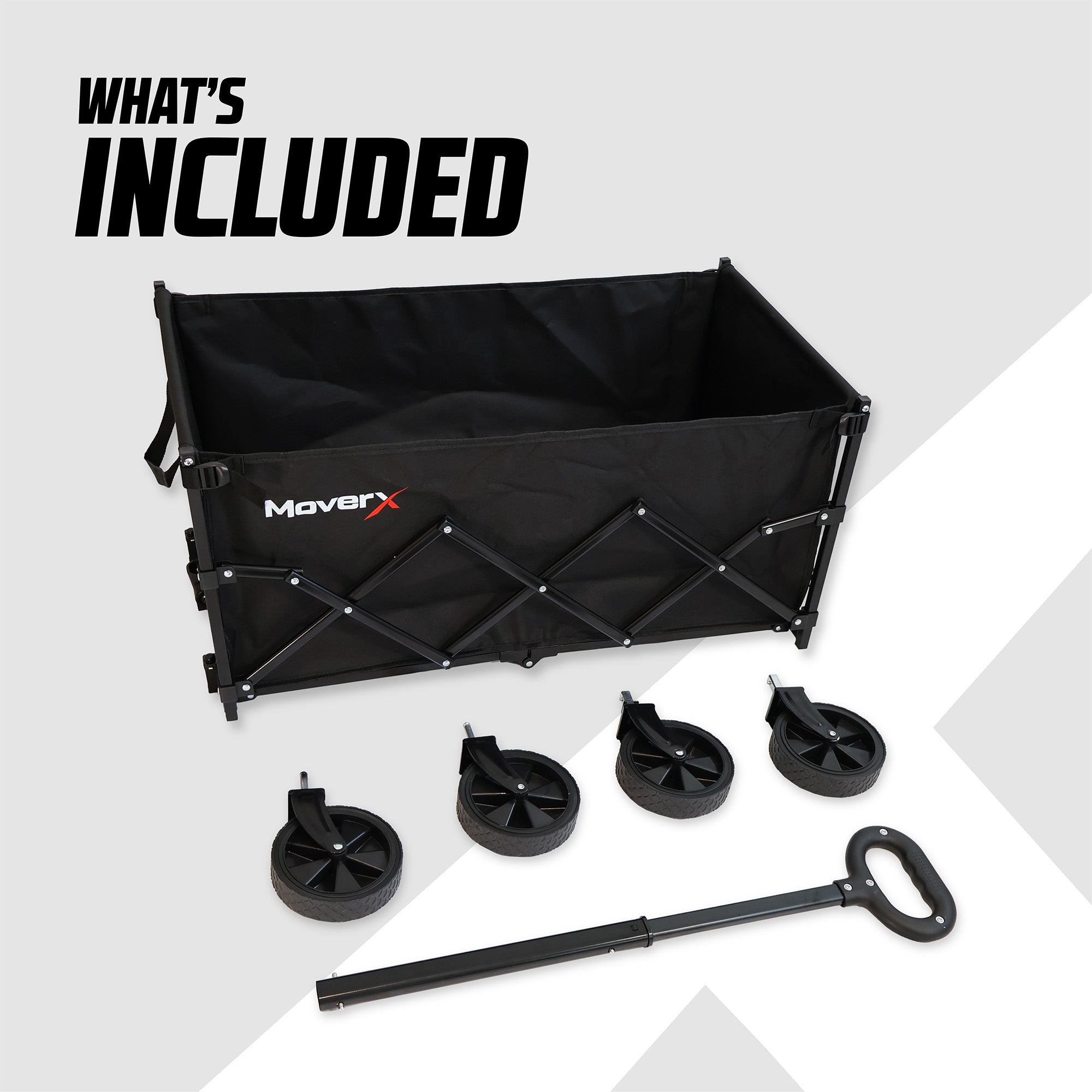 MoverX 150L Folding Camping Trolley Festival Wagon