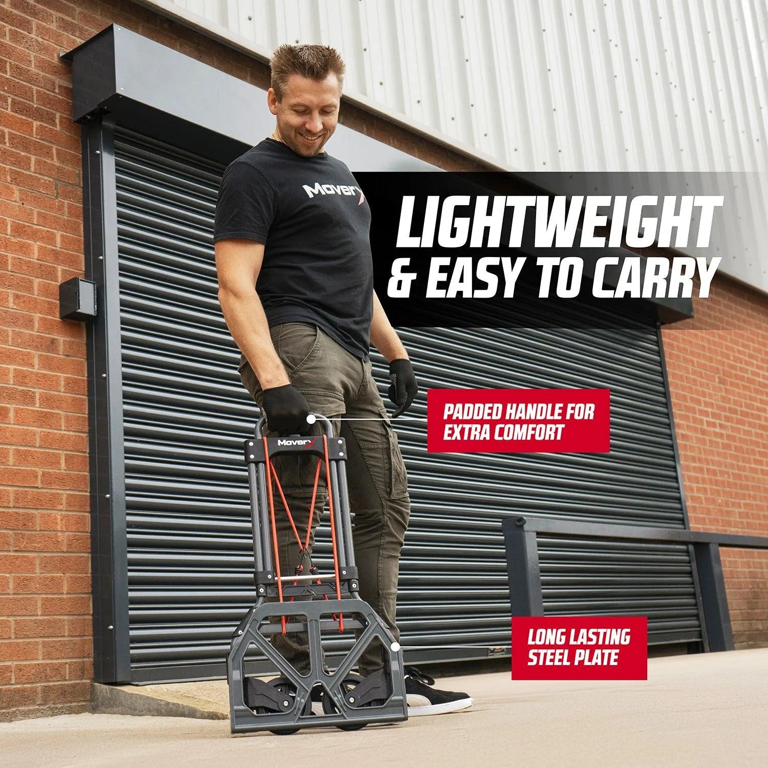 MoverX Aluminium Folding Hand Truck 80kg - MoverX