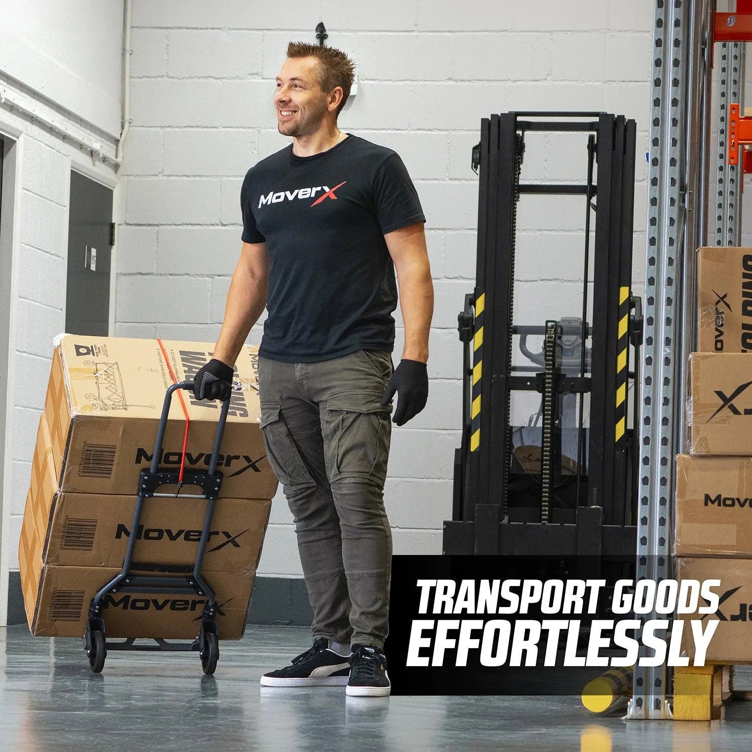 MoverX Aluminium Folding Hand Truck 80kg - MoverX